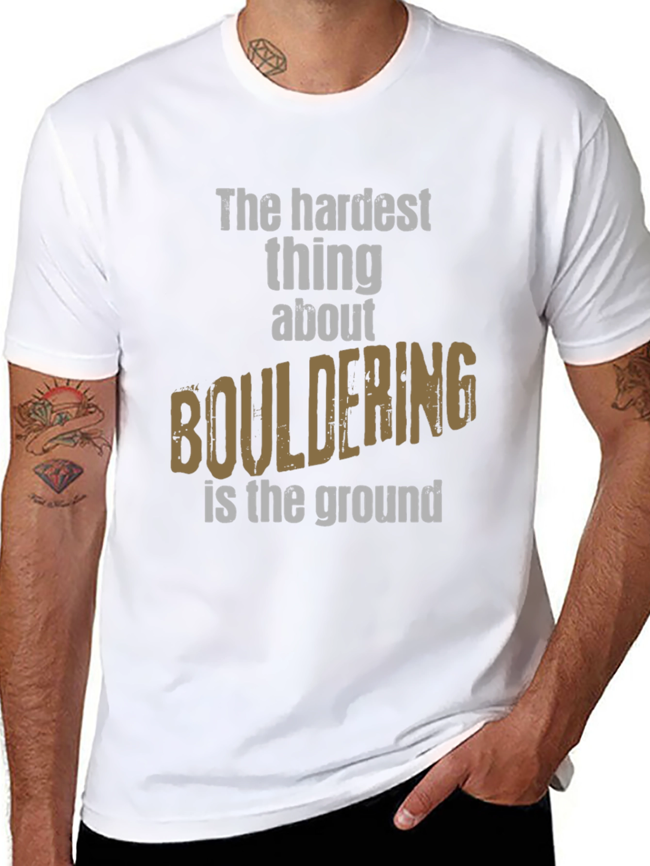 Bouldering Funny T-Shirt Climber Gift