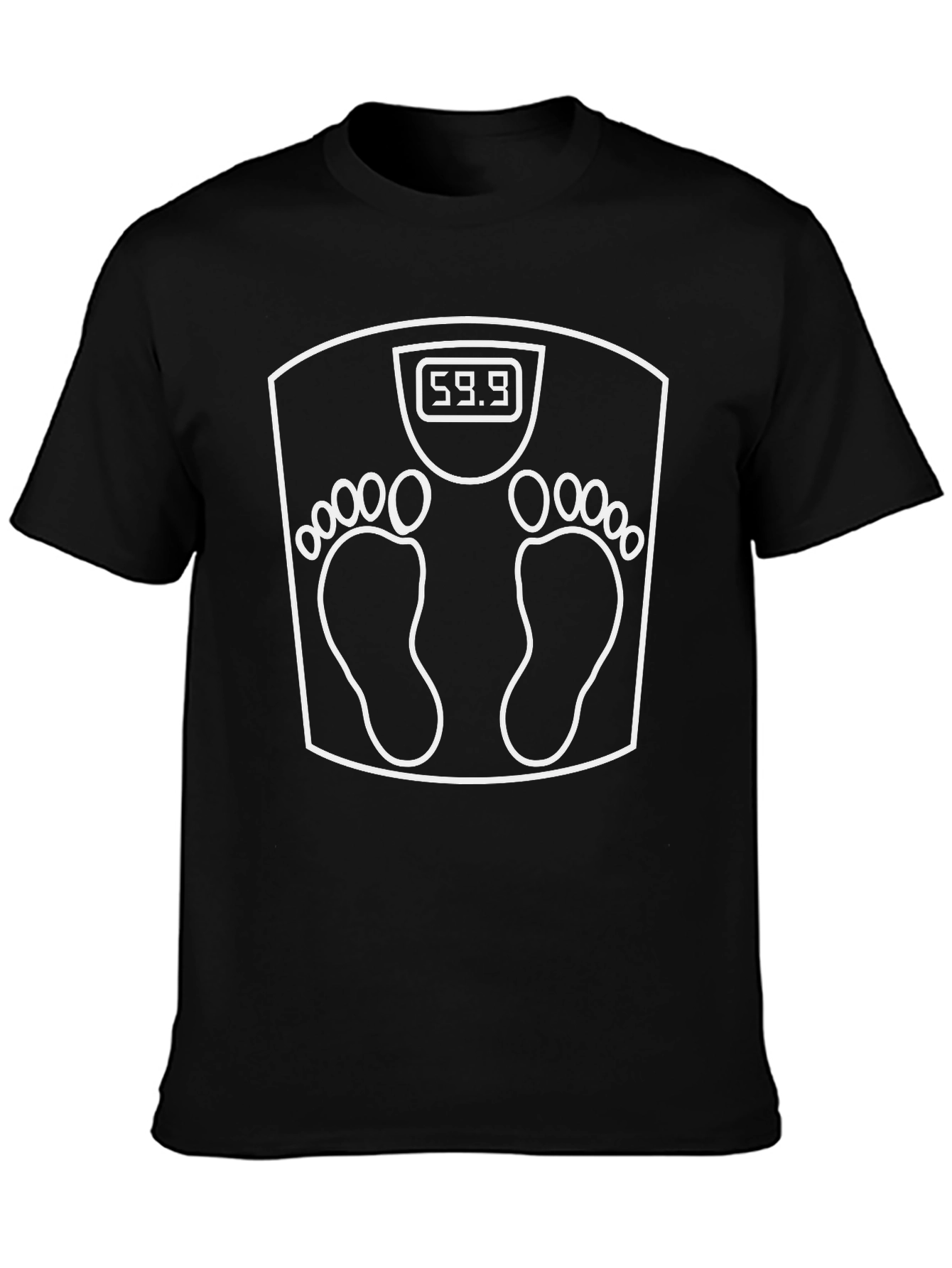 Weight Scale Funny Graphic T-Shirt