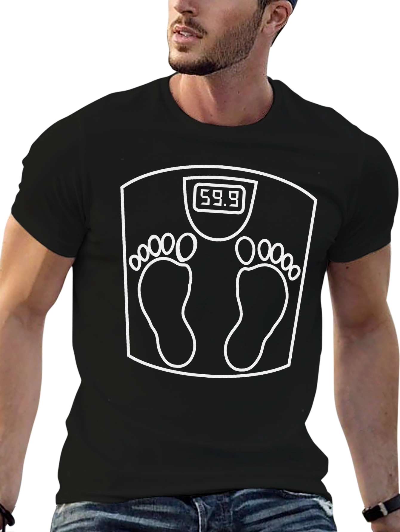 Weight Scale Funny Graphic T-Shirt