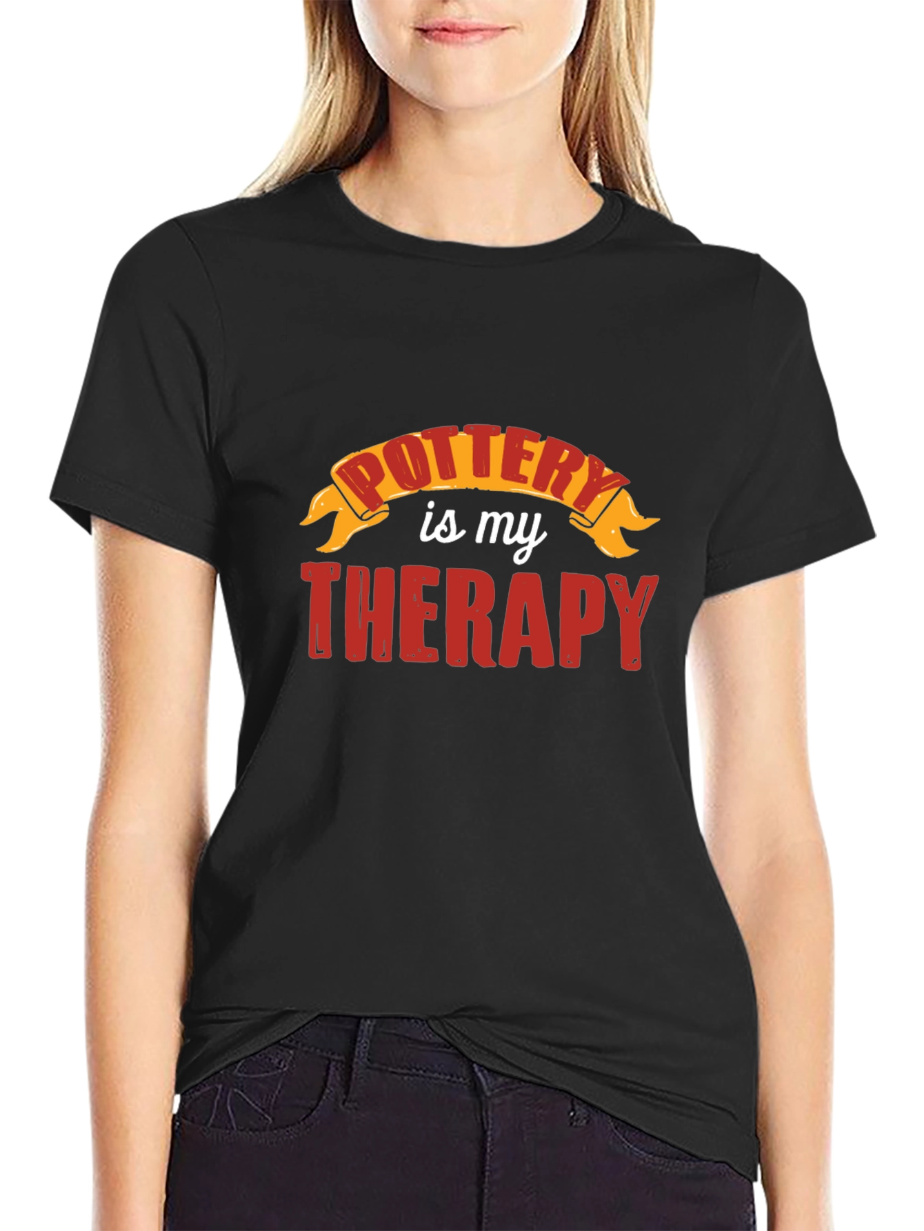 Pottery is My Therapy Graphic Tee