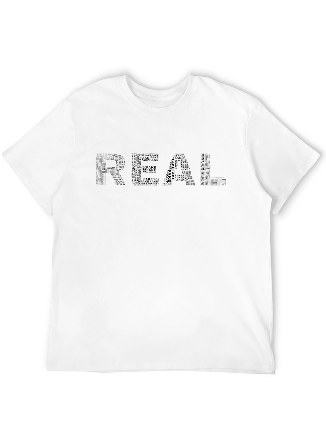 Real vs Fake Graphic Tee - Modern Streetwear
