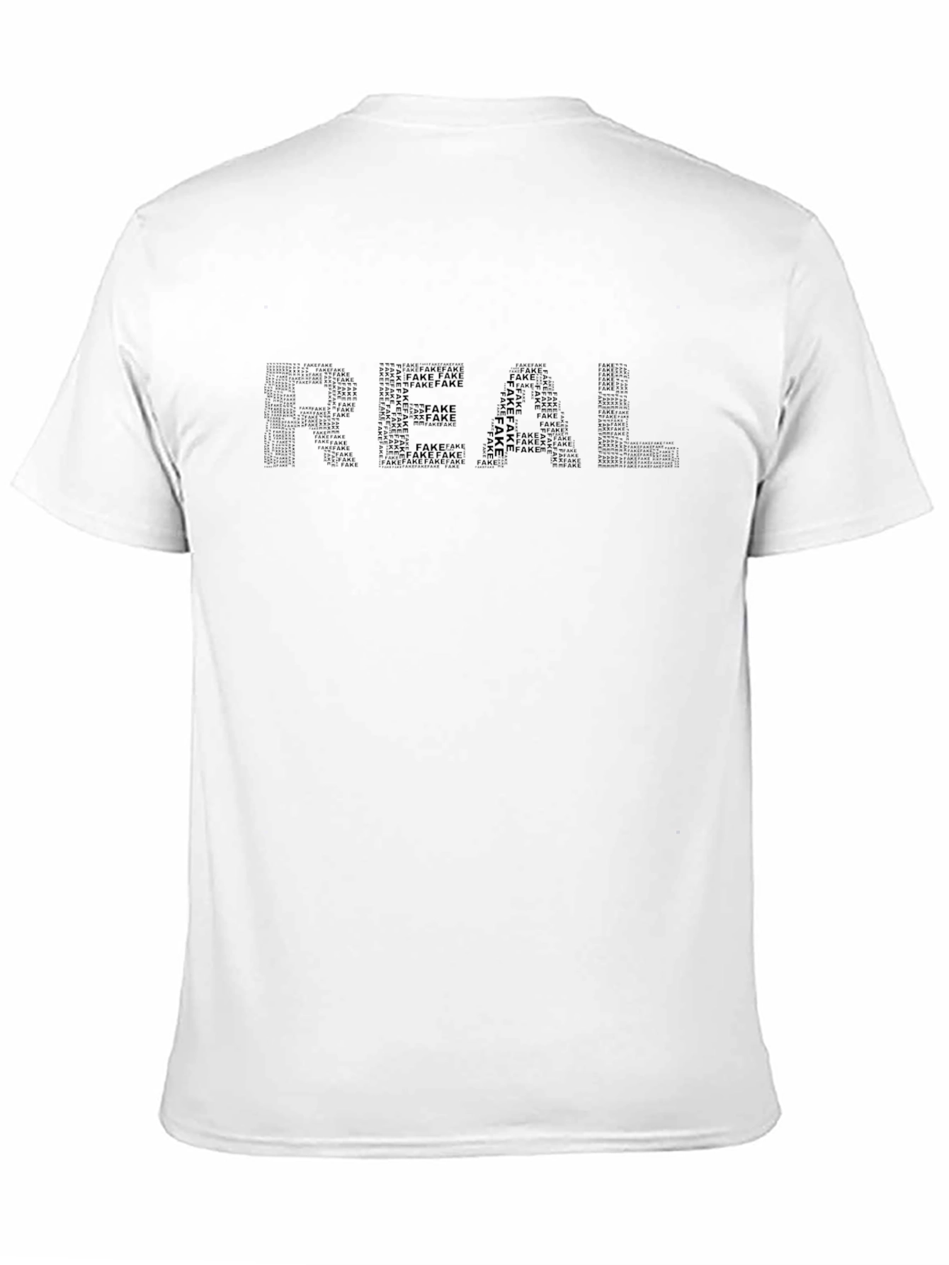 Real vs Fake Graphic Tee - Modern Streetwear