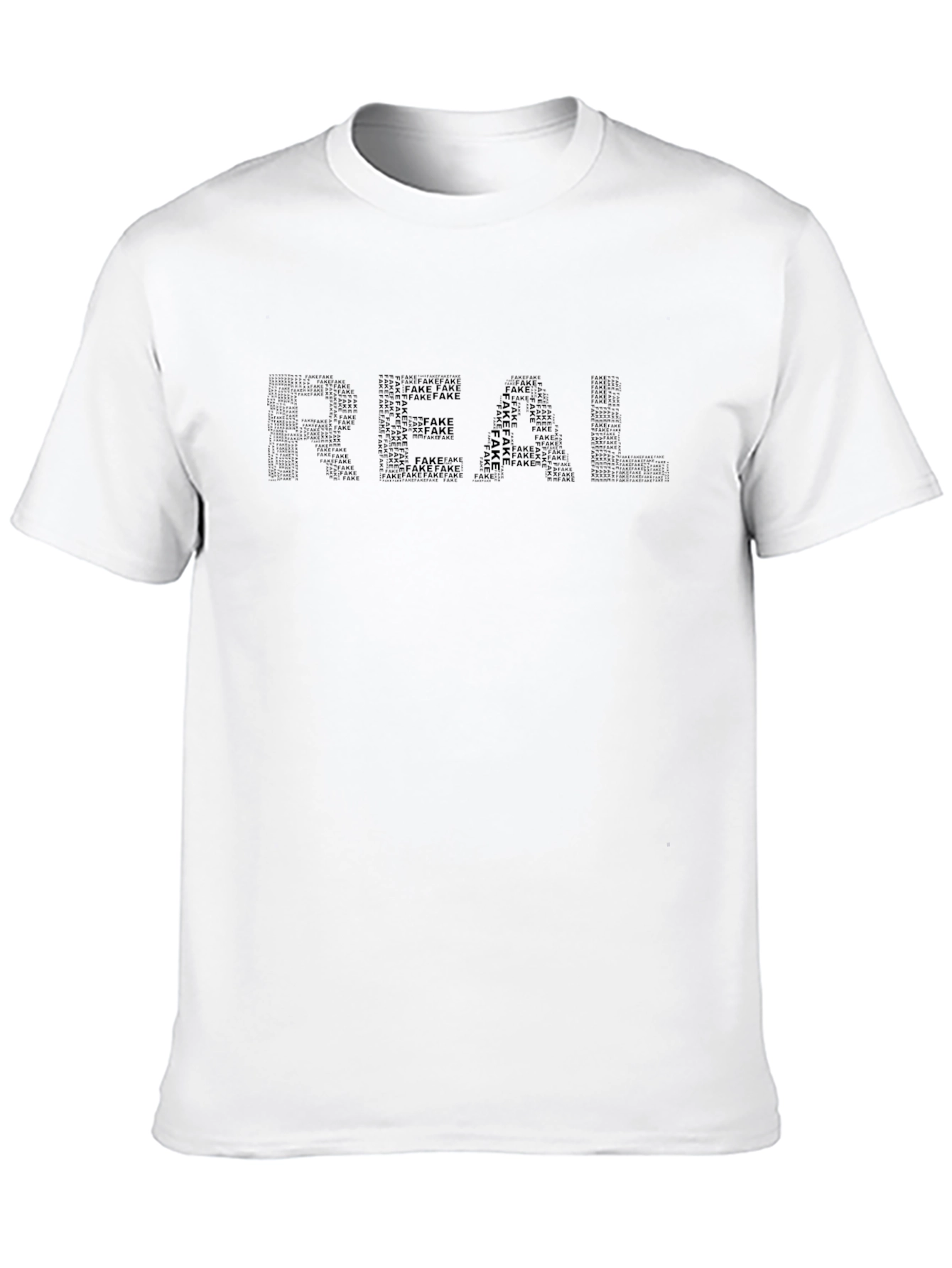 Real vs Fake Graphic Tee - Modern Streetwear