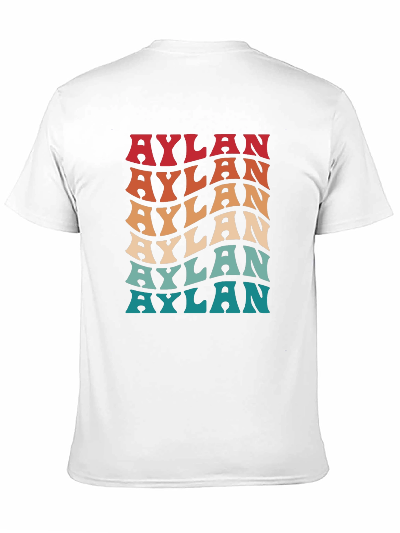Aylan Retro Wavy Name T-Shirt