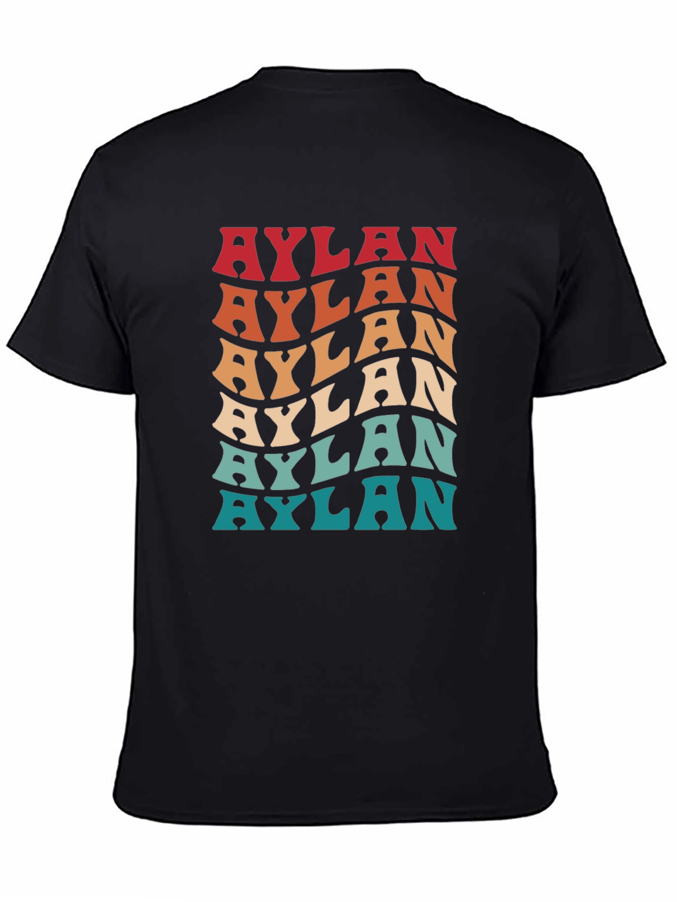 Aylan Retro Wavy Name T-Shirt