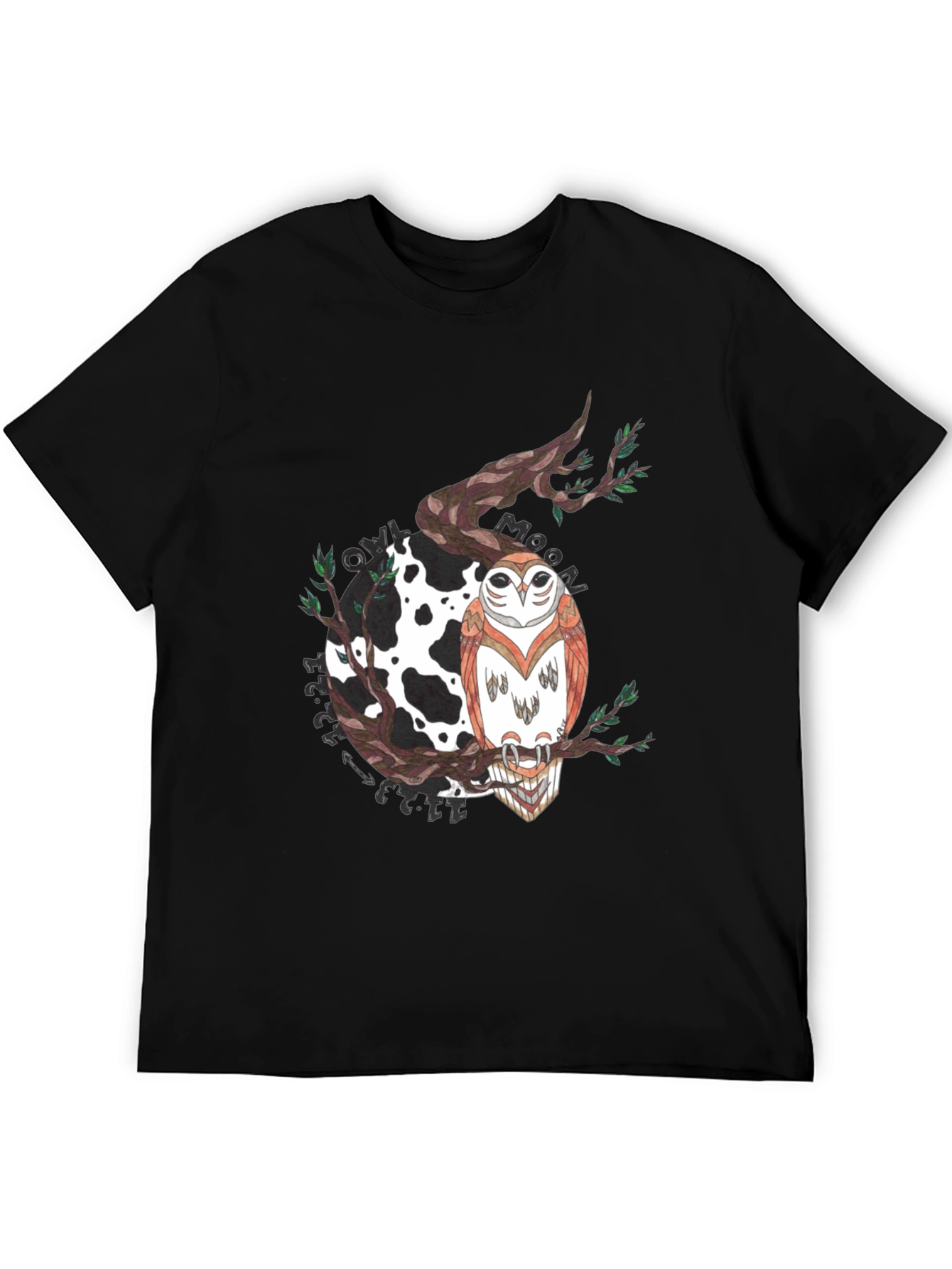 Owl Moon Graphic T-Shirt - Unique Design
