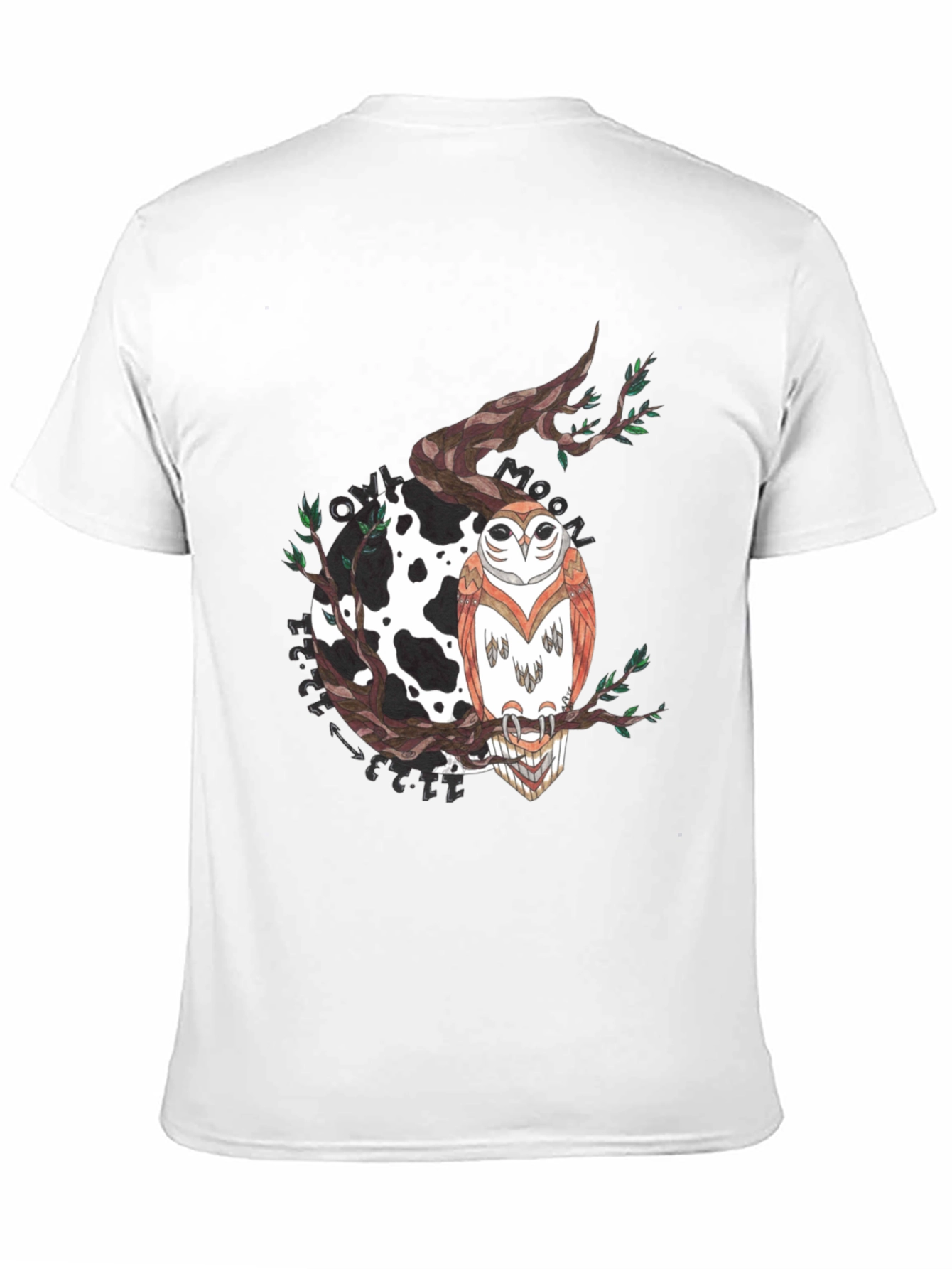 Owl Moon Graphic T-Shirt - Unique Design