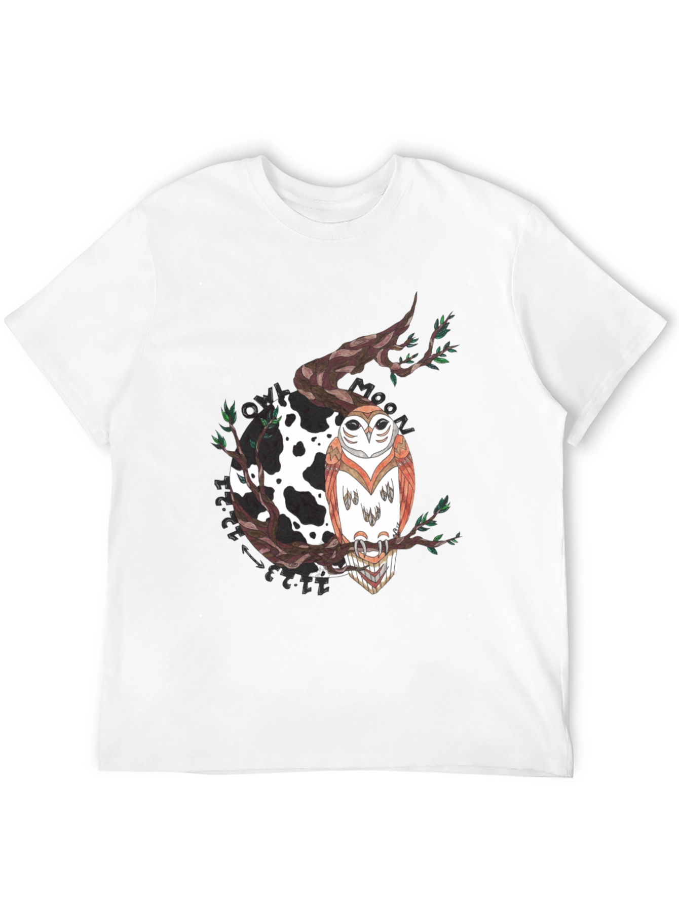 Owl Moon Graphic T-Shirt - Unique Design