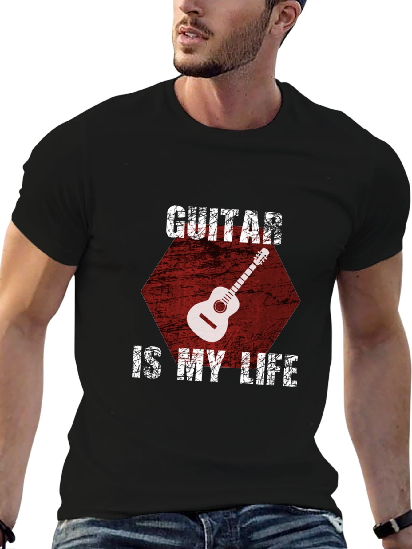 Guitar Is My Life Graphic T-Shirt