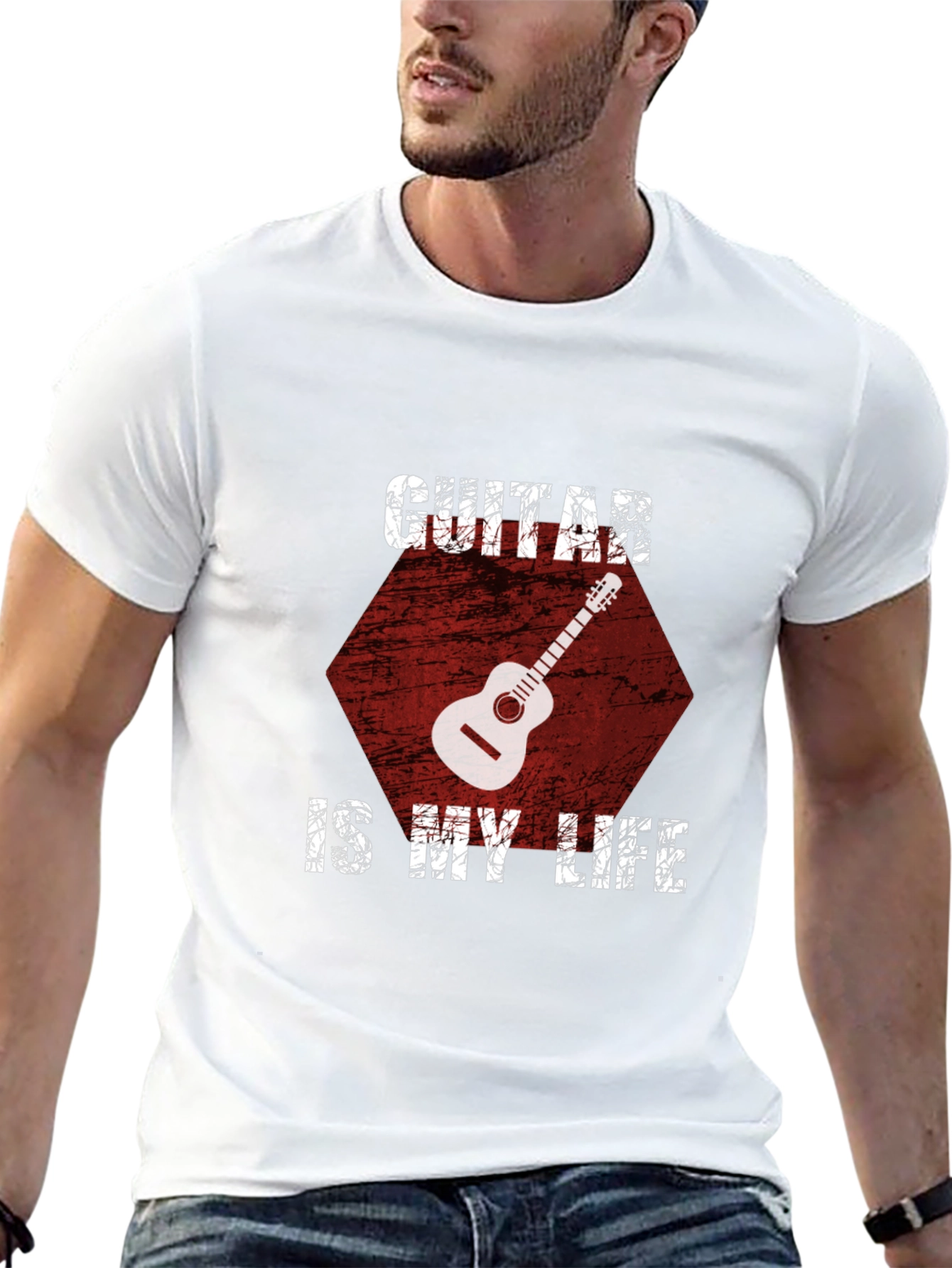 Guitar Is My Life Graphic T-Shirt