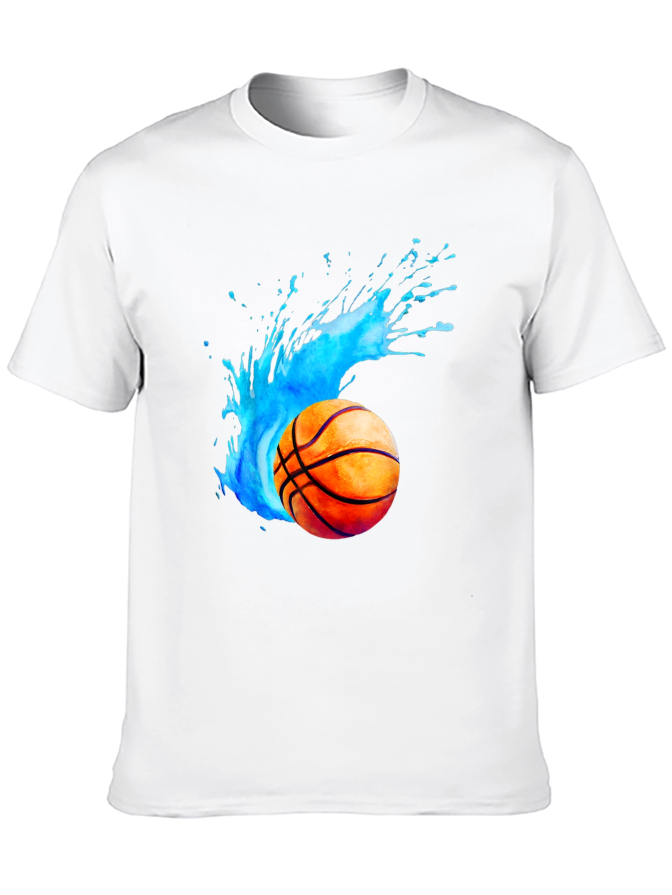 Basketball Splash Graphic Tee - Black