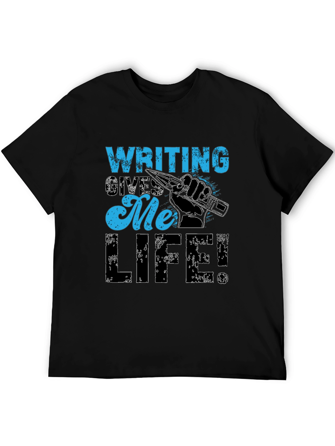 Writing Gives Me Life Graphic T-Shirt
