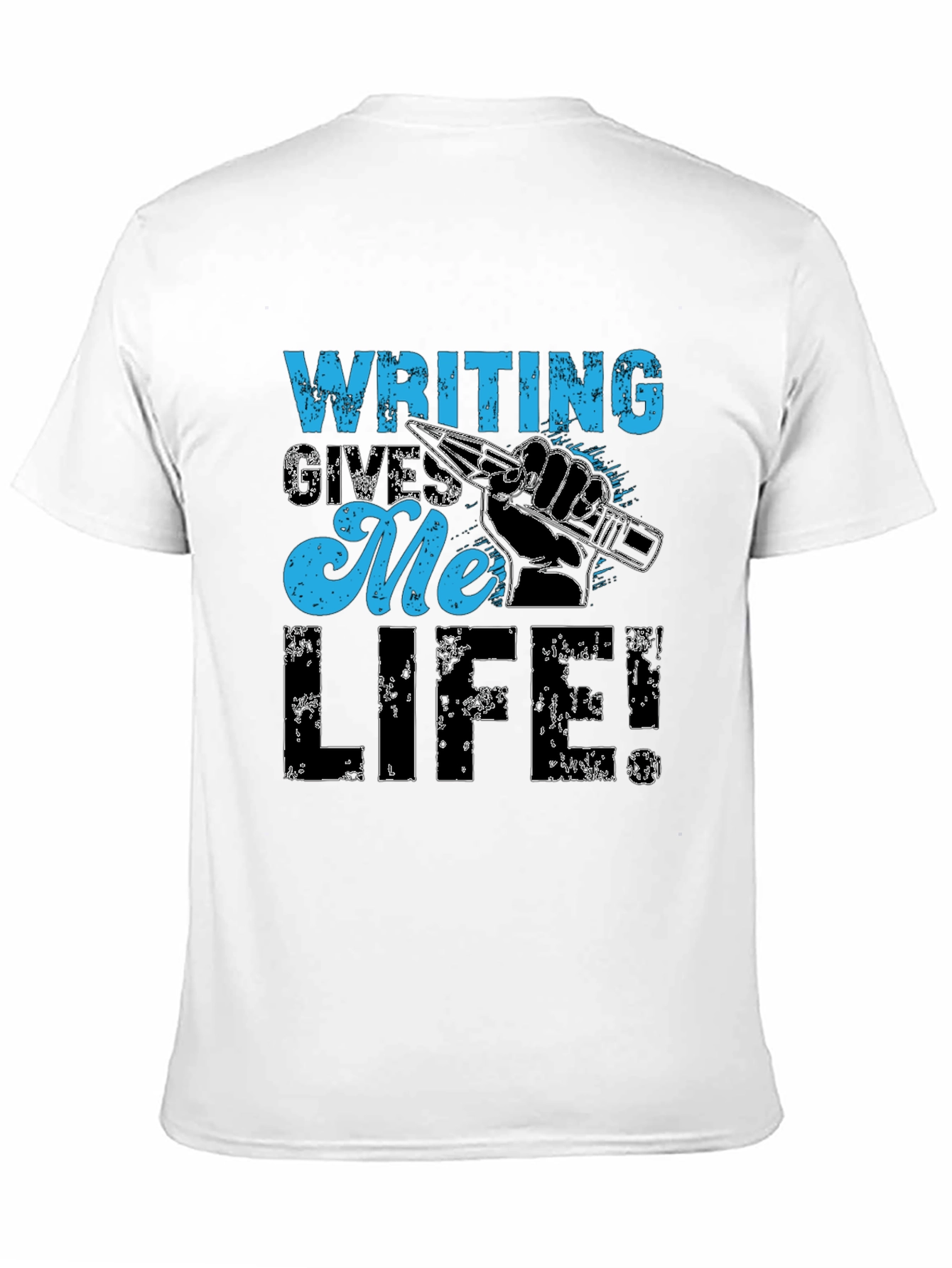 Writing Gives Me Life Graphic T-Shirt