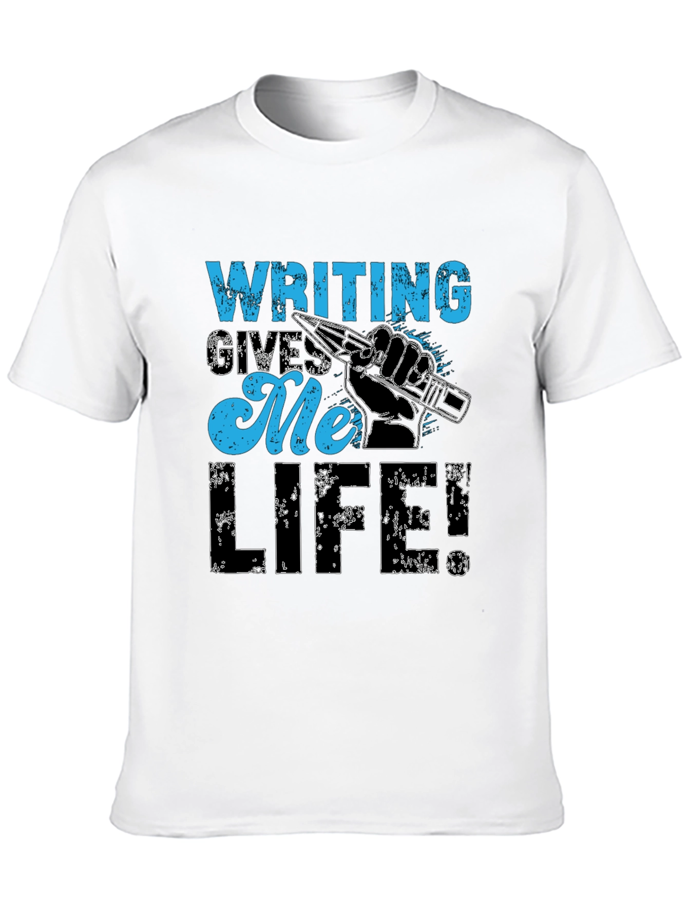 Writing Gives Me Life Graphic T-Shirt