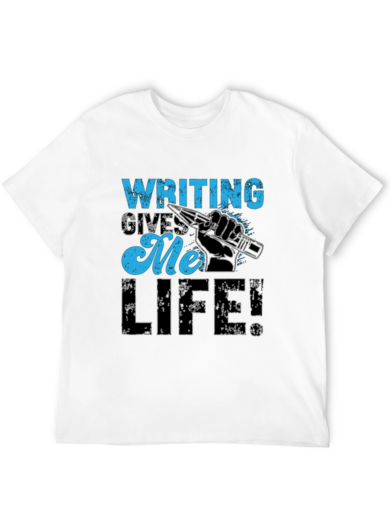 Writing Gives Me Life Graphic T-Shirt