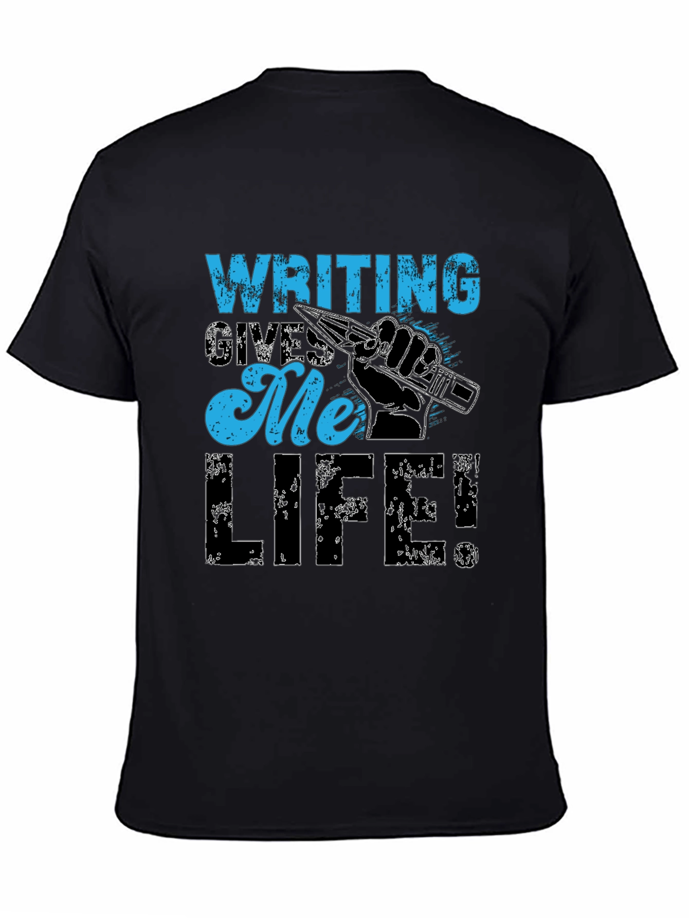 Writing Gives Me Life Graphic T-Shirt