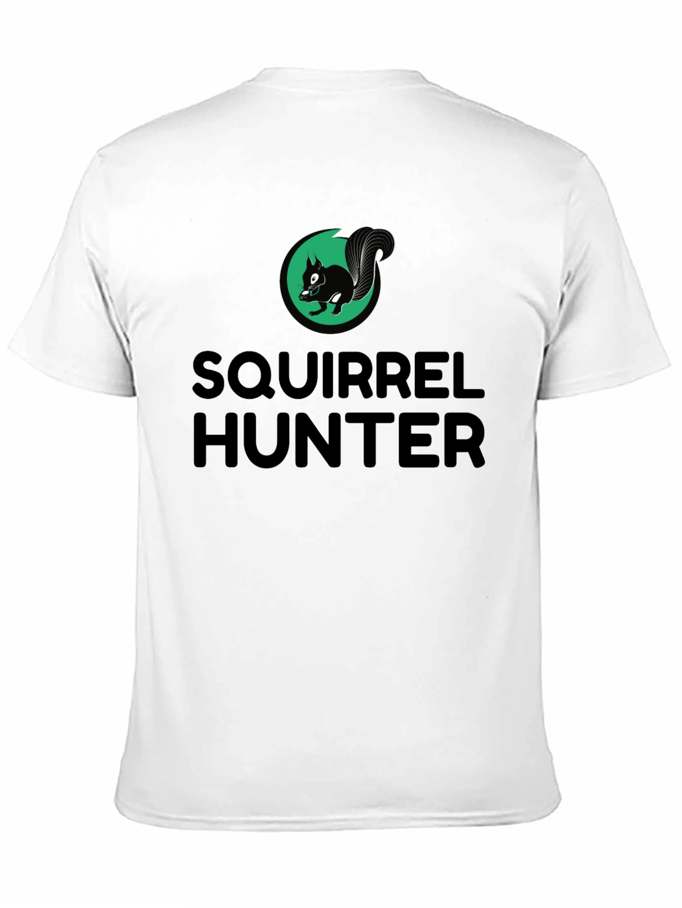 Squirrel Hunter T-Shirt - Black Novelty Tee