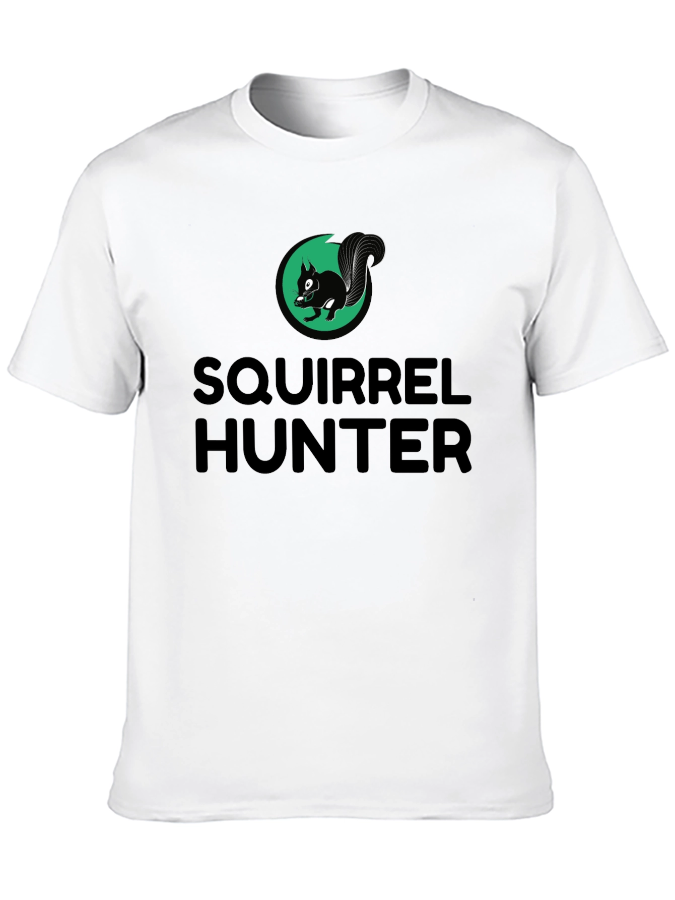 Squirrel Hunter T-Shirt - Black Novelty Tee