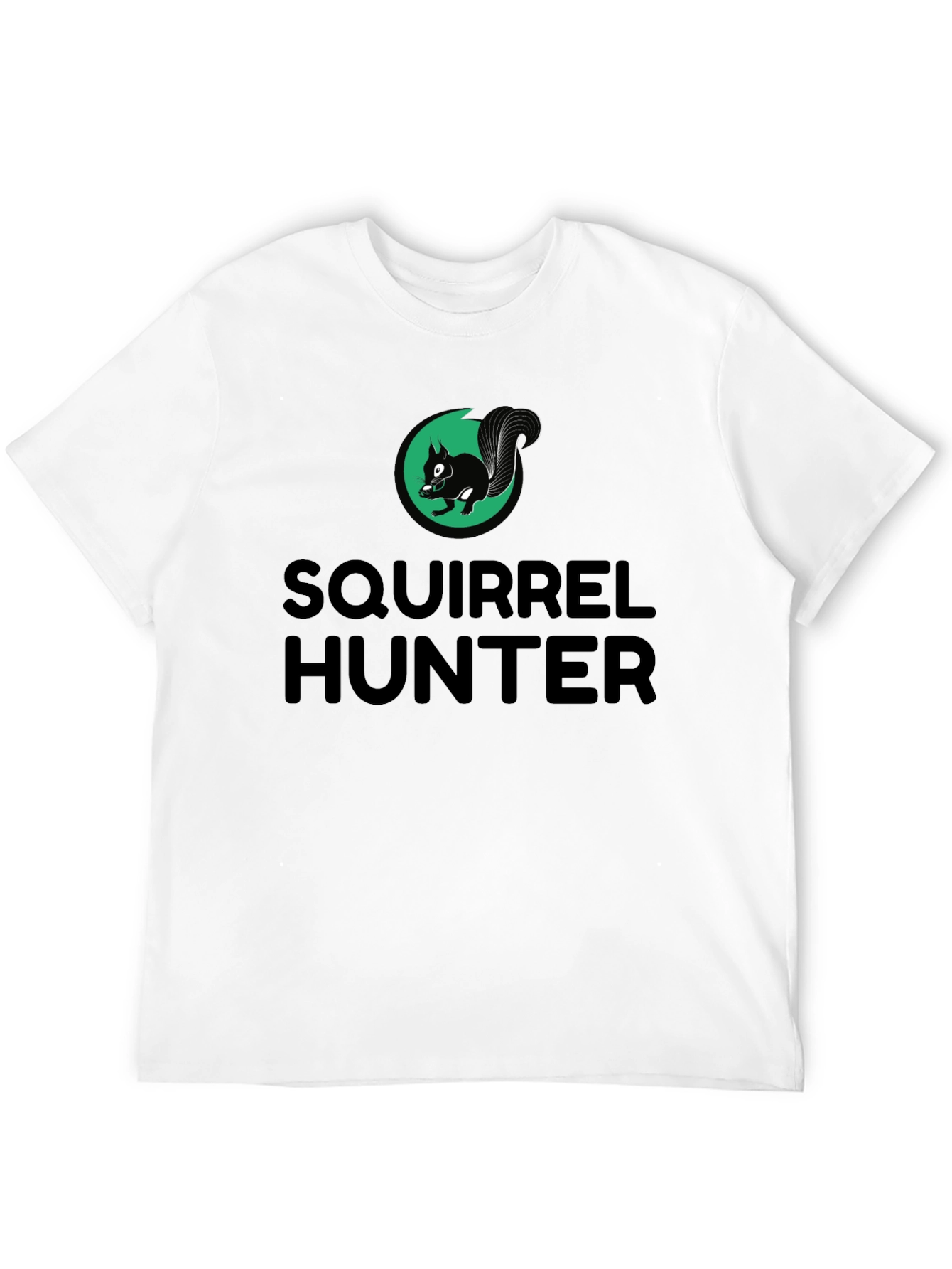 Squirrel Hunter T-Shirt - Black Novelty Tee