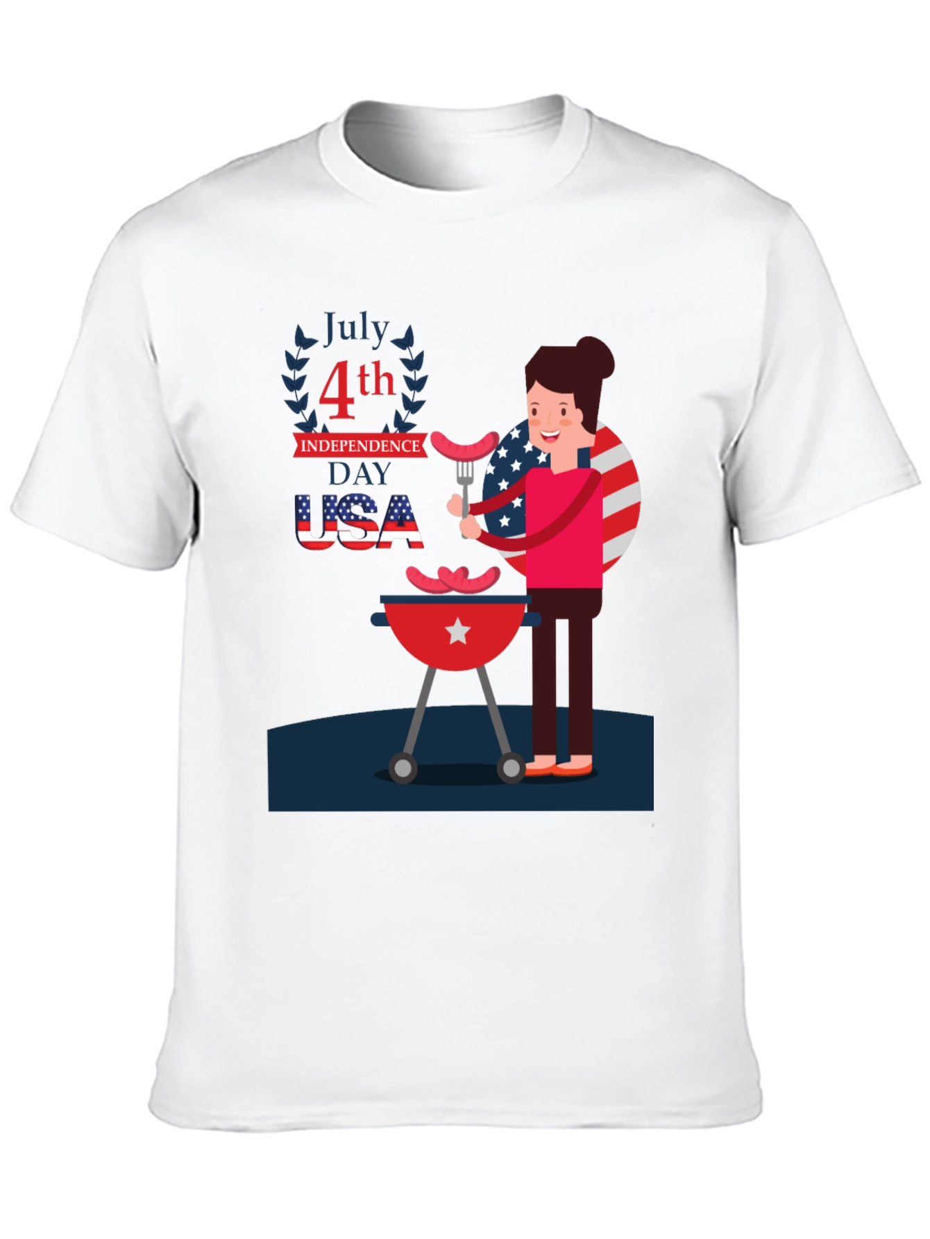 Patriotic 4th of July BBQ T-Shirt