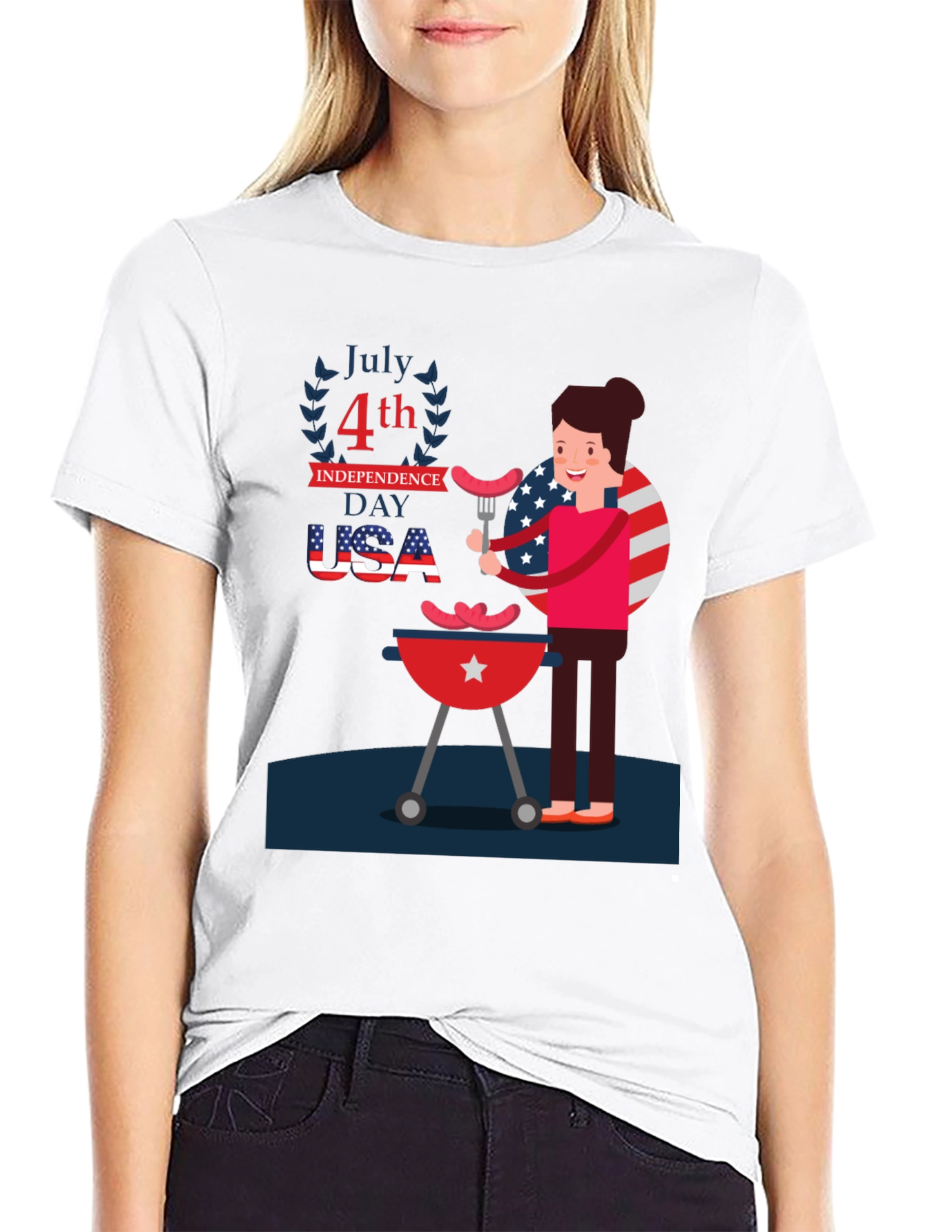 Patriotic 4th of July BBQ T-Shirt