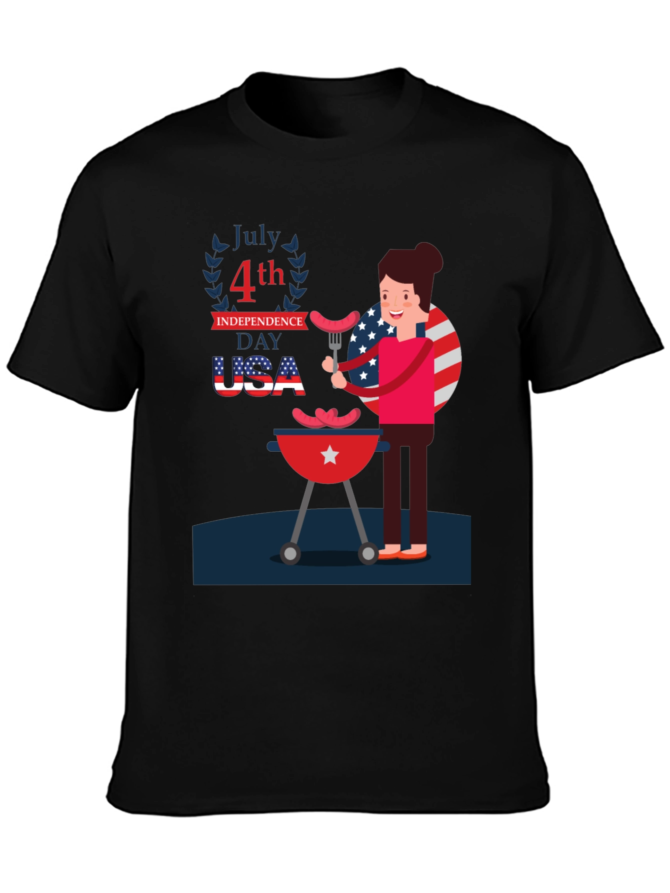Patriotic 4th of July BBQ T-Shirt