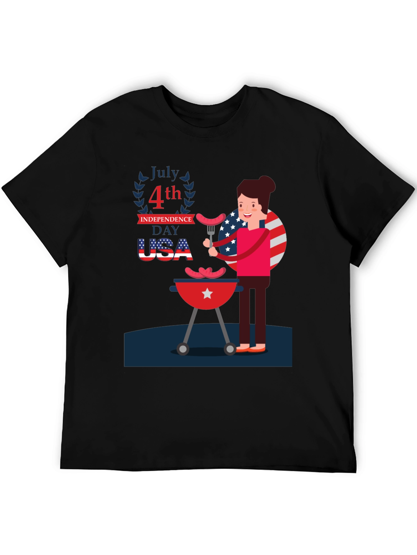 Patriotic 4th of July BBQ T-Shirt