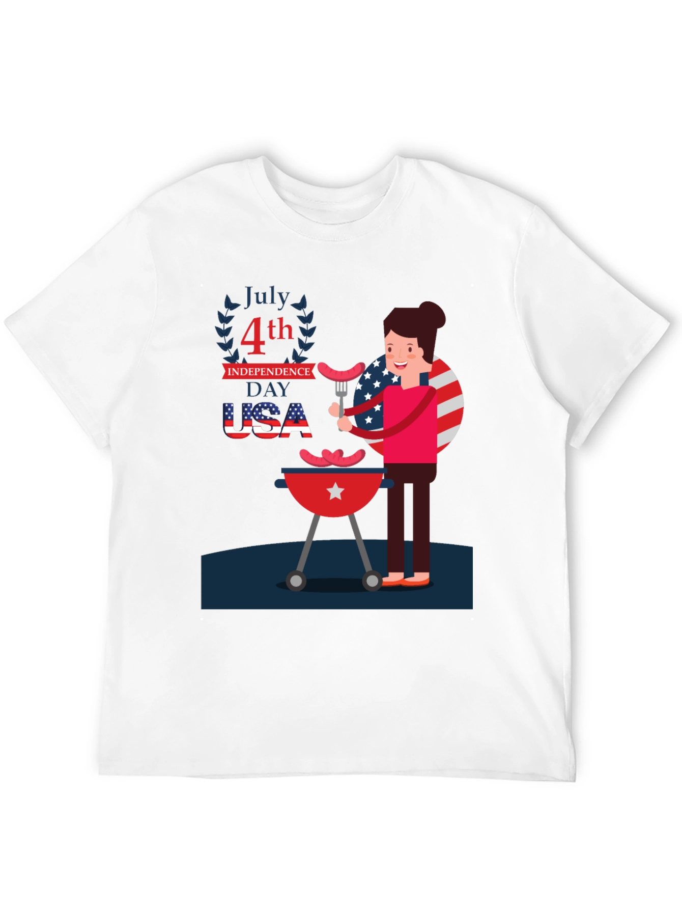 Patriotic 4th of July BBQ T-Shirt
