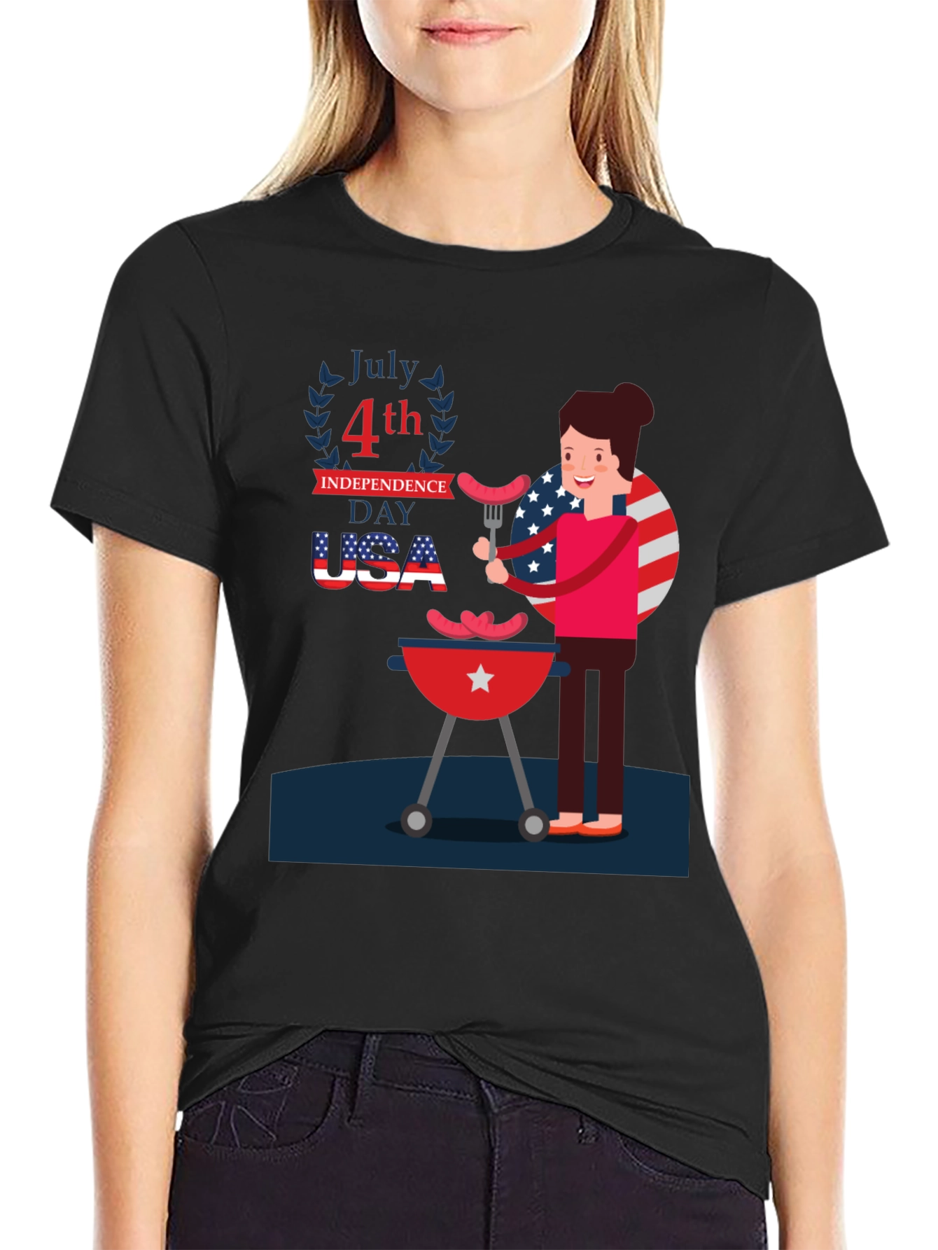 Patriotic 4th of July BBQ T-Shirt