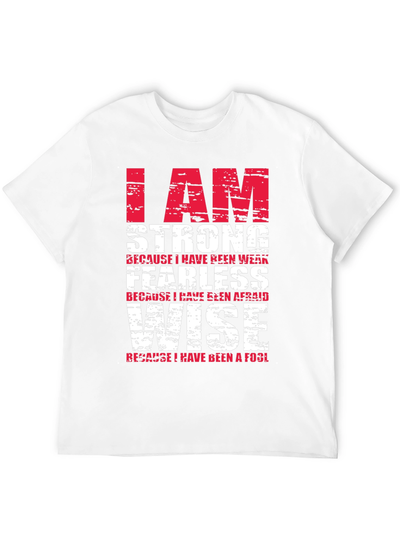 I am Strong Graphic T-Shirt - Motivational Design