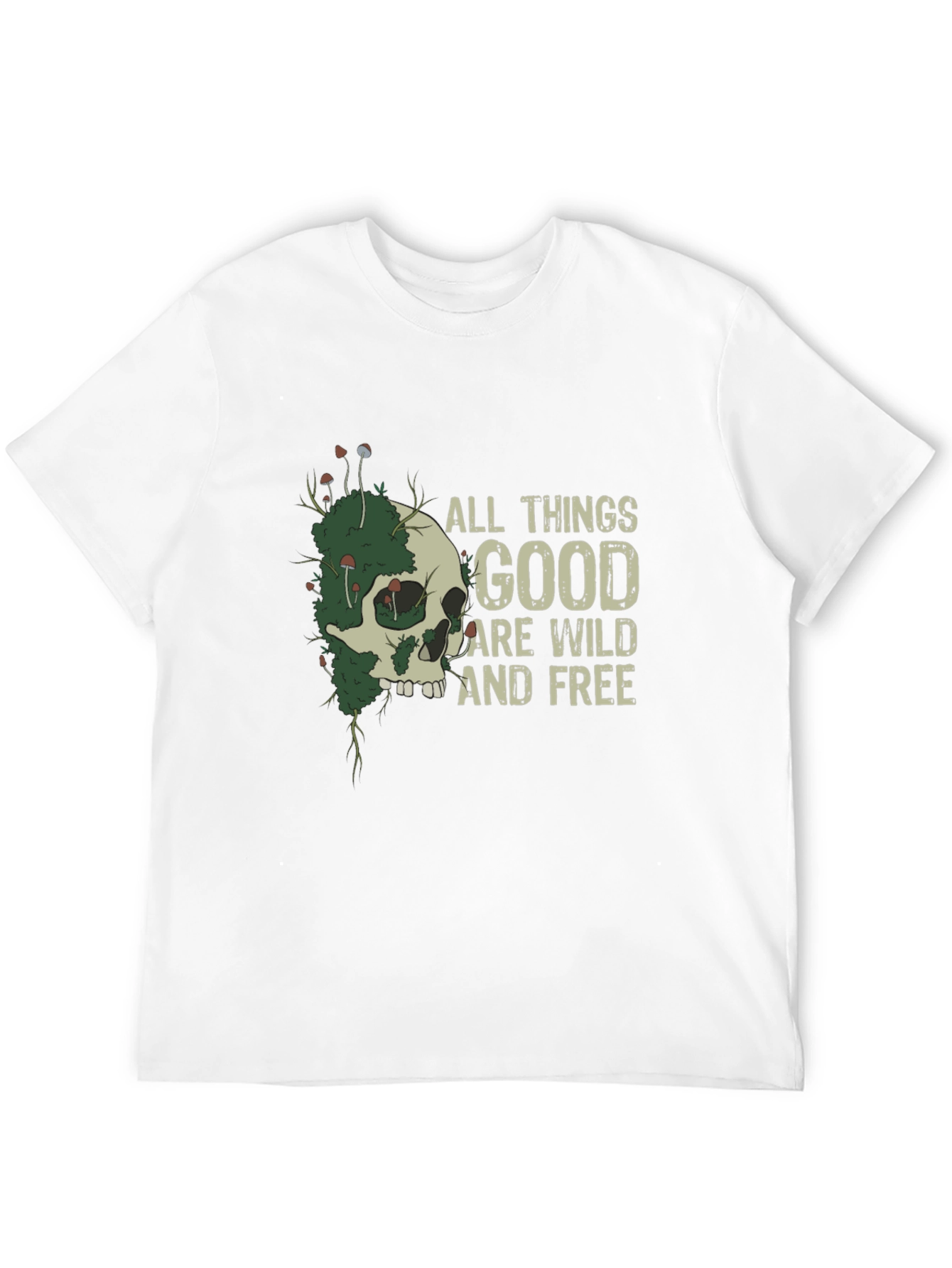 Wild and Free Skull Graphic T-Shirt