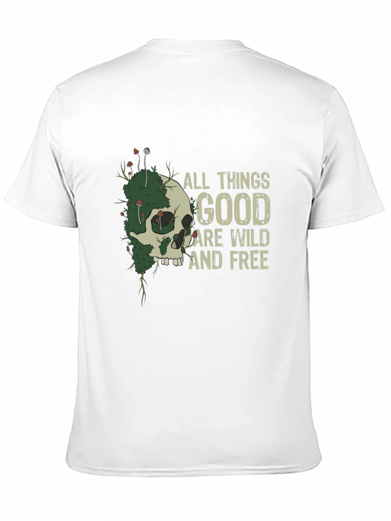Wild and Free Skull Graphic T-Shirt