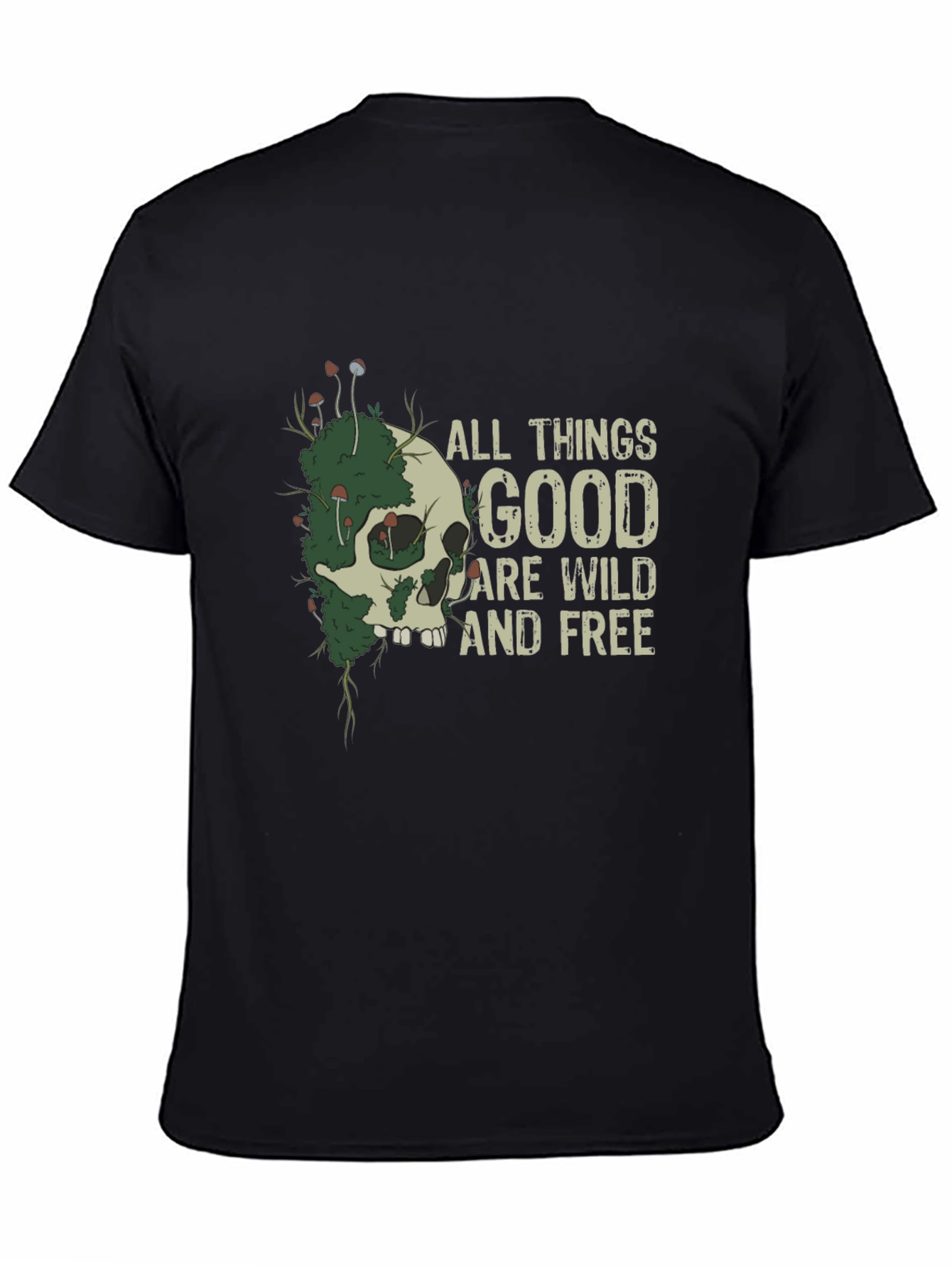 Wild and Free Skull Graphic T-Shirt