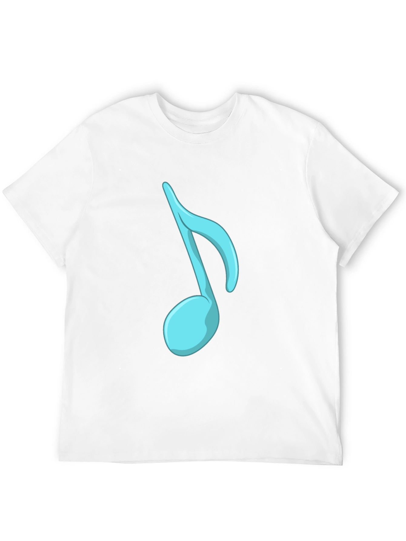 Musical Note Graphic Tee - Stylish Black T-Shirt
