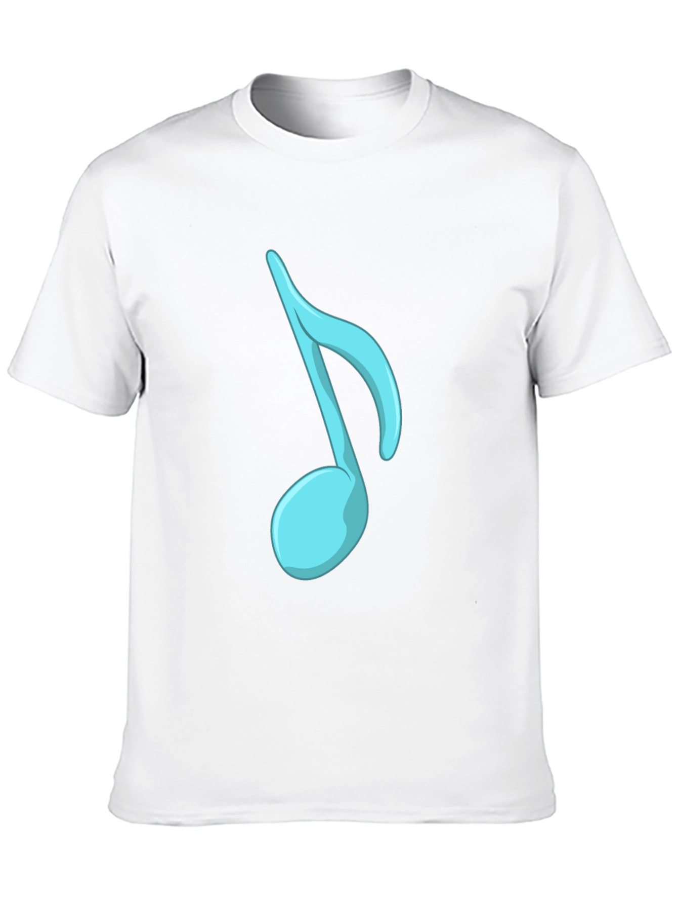 Musical Note Graphic Tee - Stylish Black T-Shirt