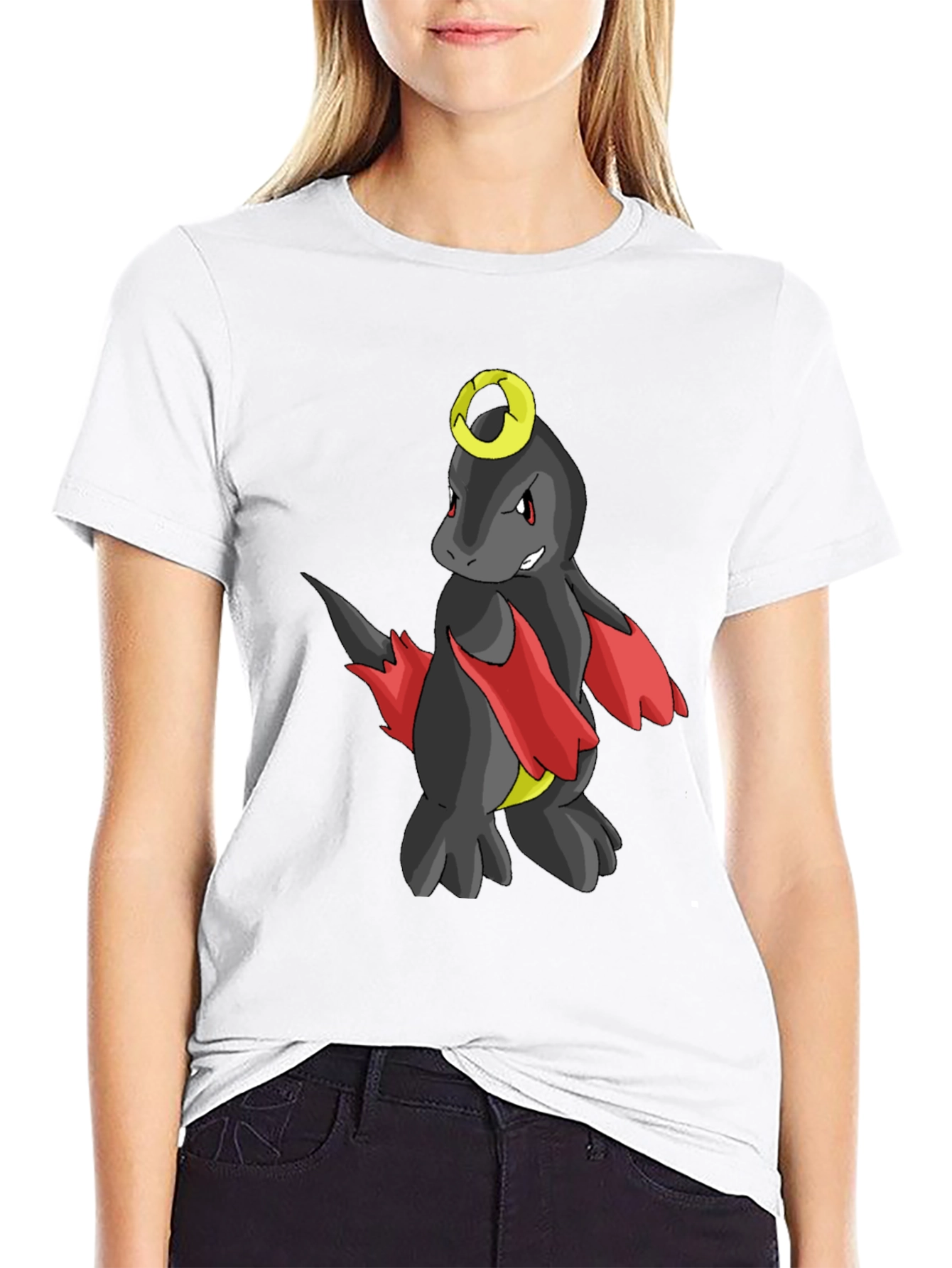Pokemon Houndoom Inspired Black T-Shirt