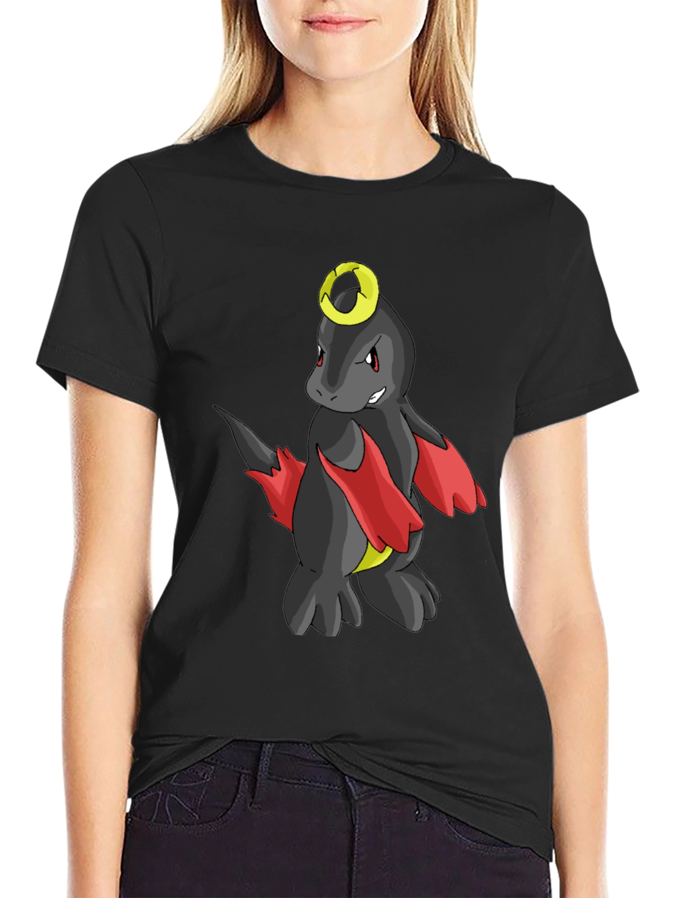Pokemon Houndoom Inspired Black T-Shirt