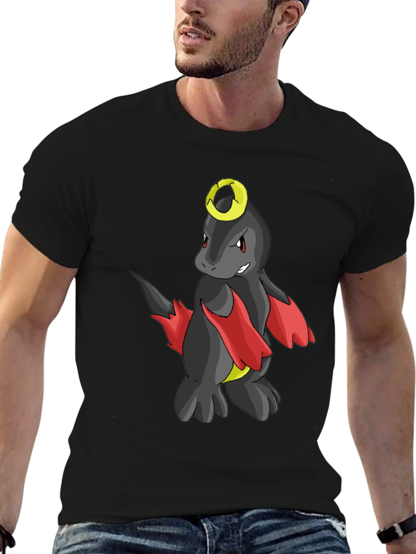 Pokemon Houndoom Inspired Black T-Shirt