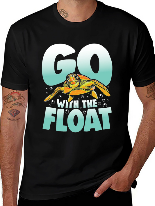 Go With The Float Turtle T-Shirt