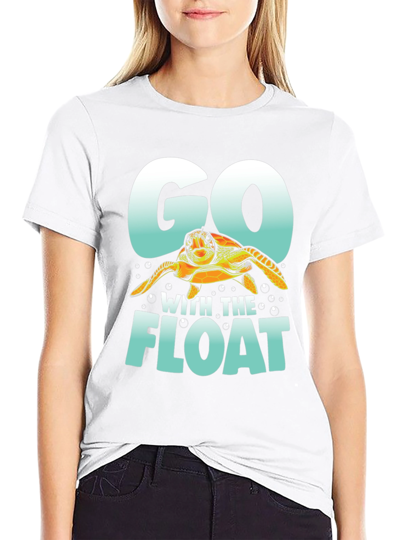 Go With The Float Turtle T-Shirt