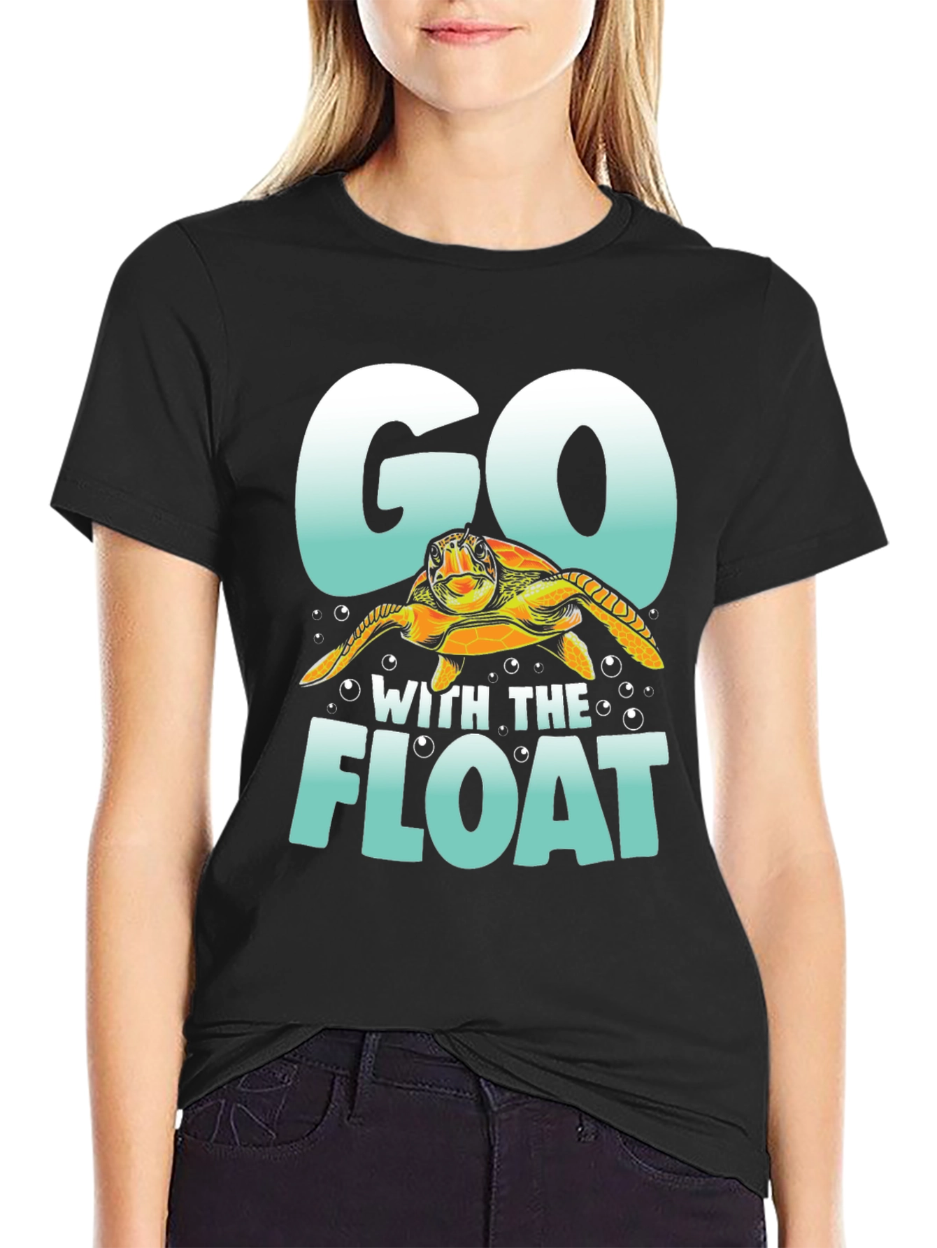 Go With The Float Turtle T-Shirt