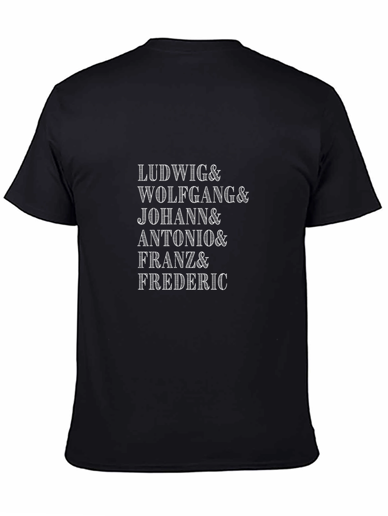 Ludwig & Wolfgang Composers Black T-Shirt