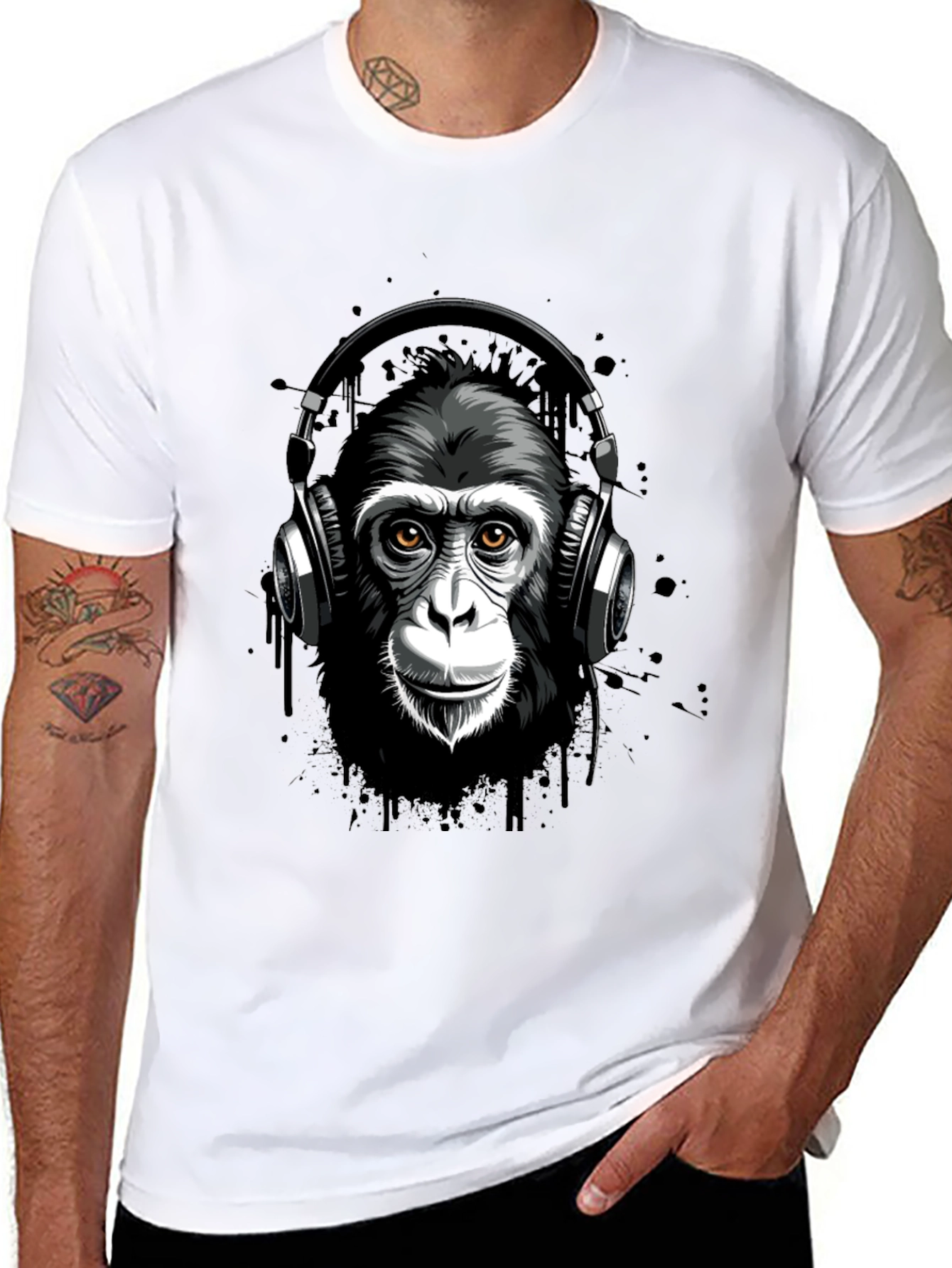 Cool Monkey Graphic Tee - DJ Ape T-Shirt
