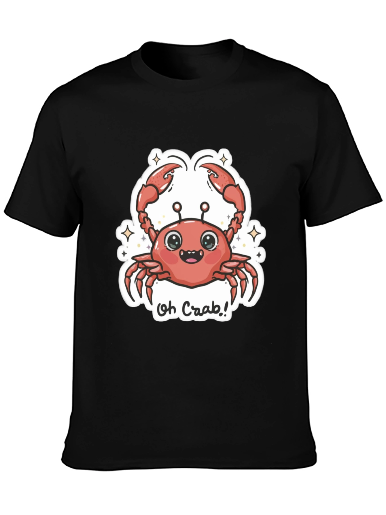 Oh Crab! Graphic Tee - Cute Cartoon Crab Design