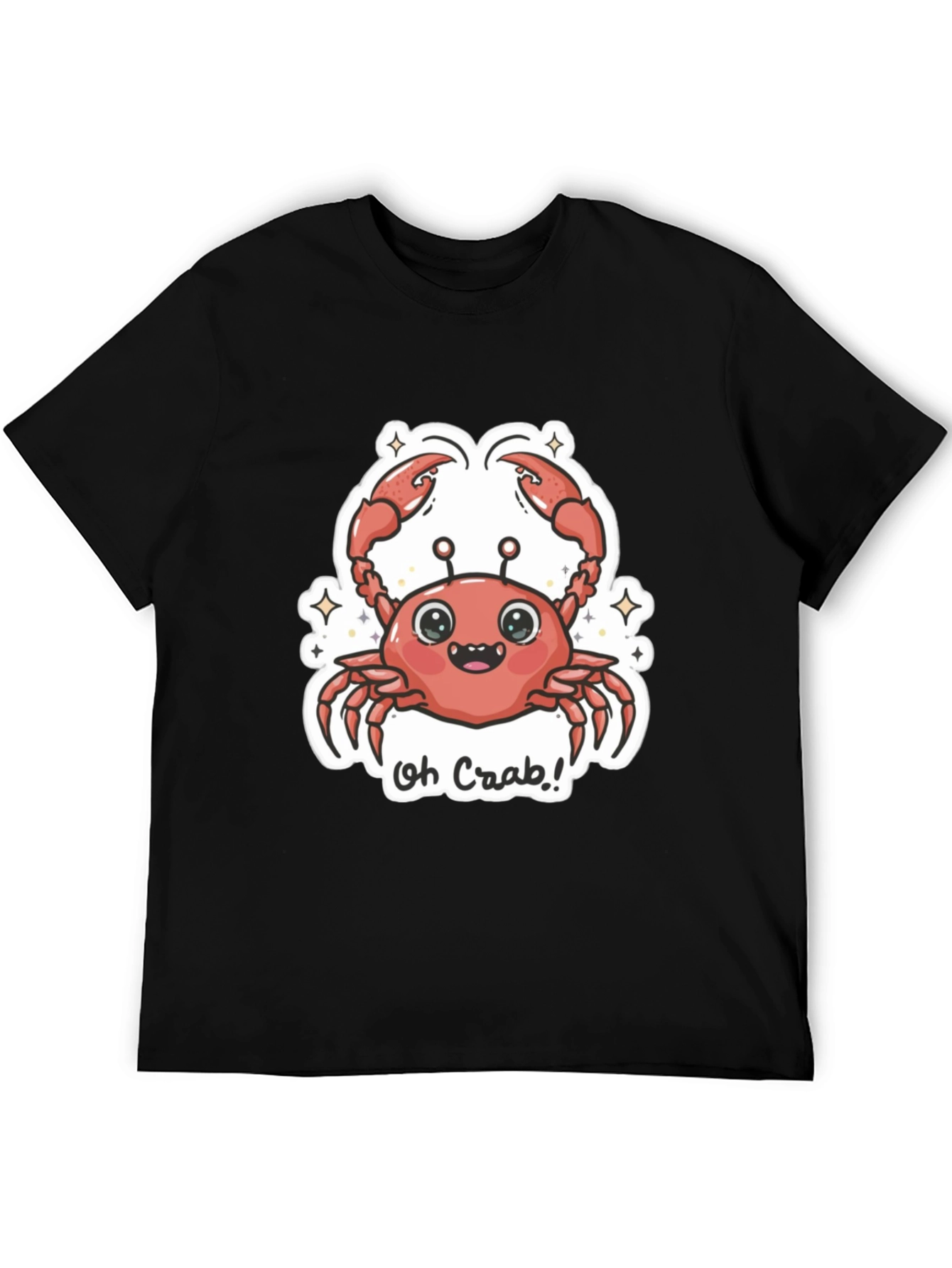 Oh Crab! Graphic Tee - Cute Cartoon Crab Design