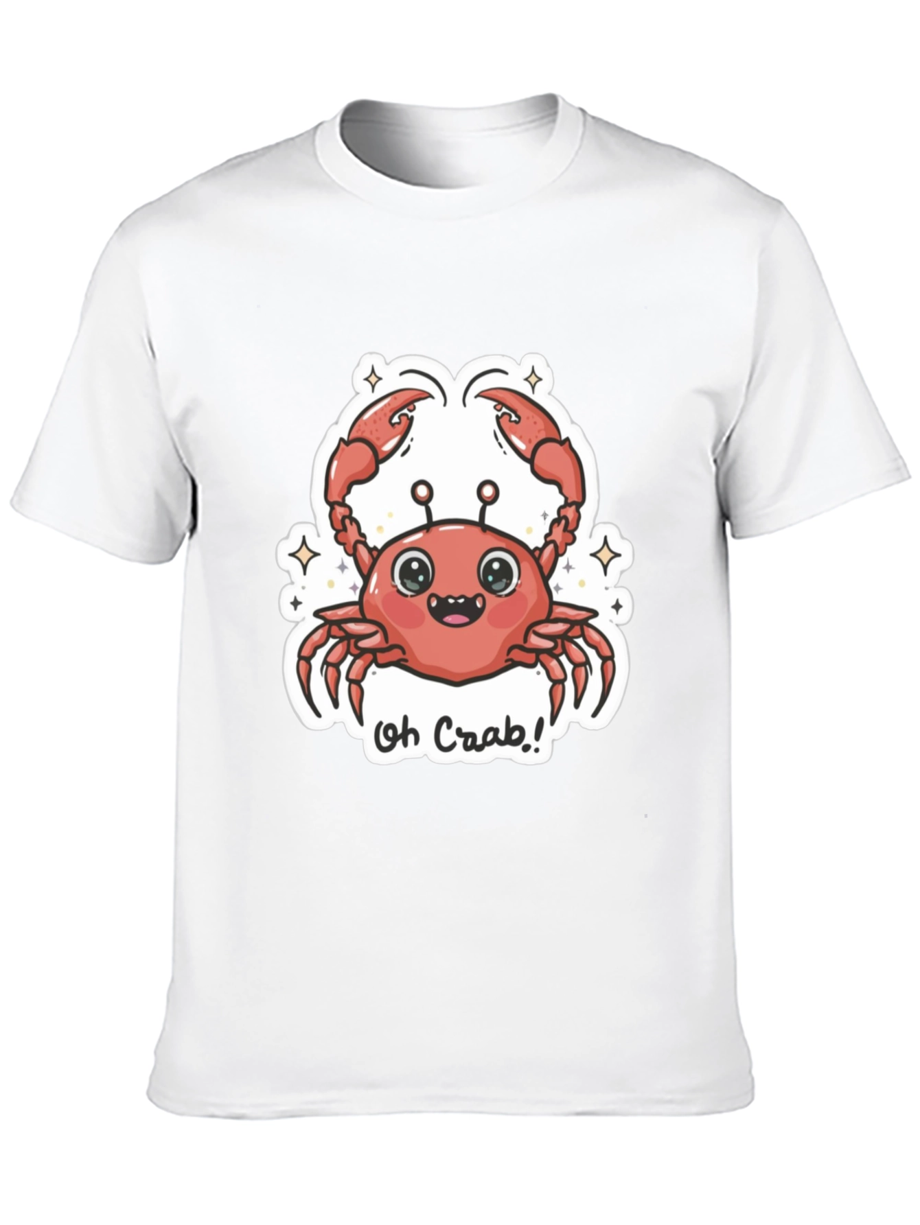 Oh Crab! Graphic Tee - Cute Cartoon Crab Design