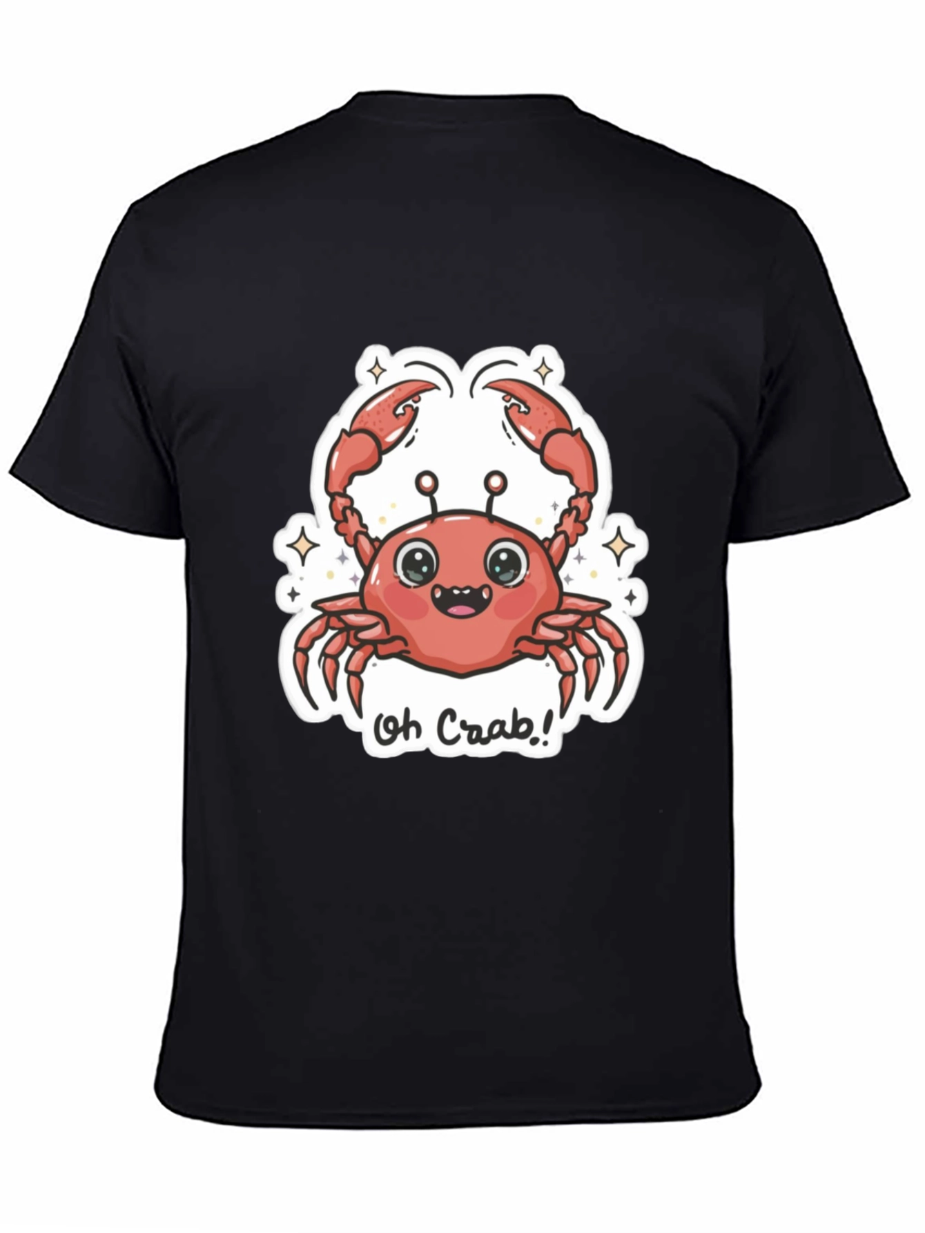 Oh Crab! Graphic Tee - Cute Cartoon Crab Design