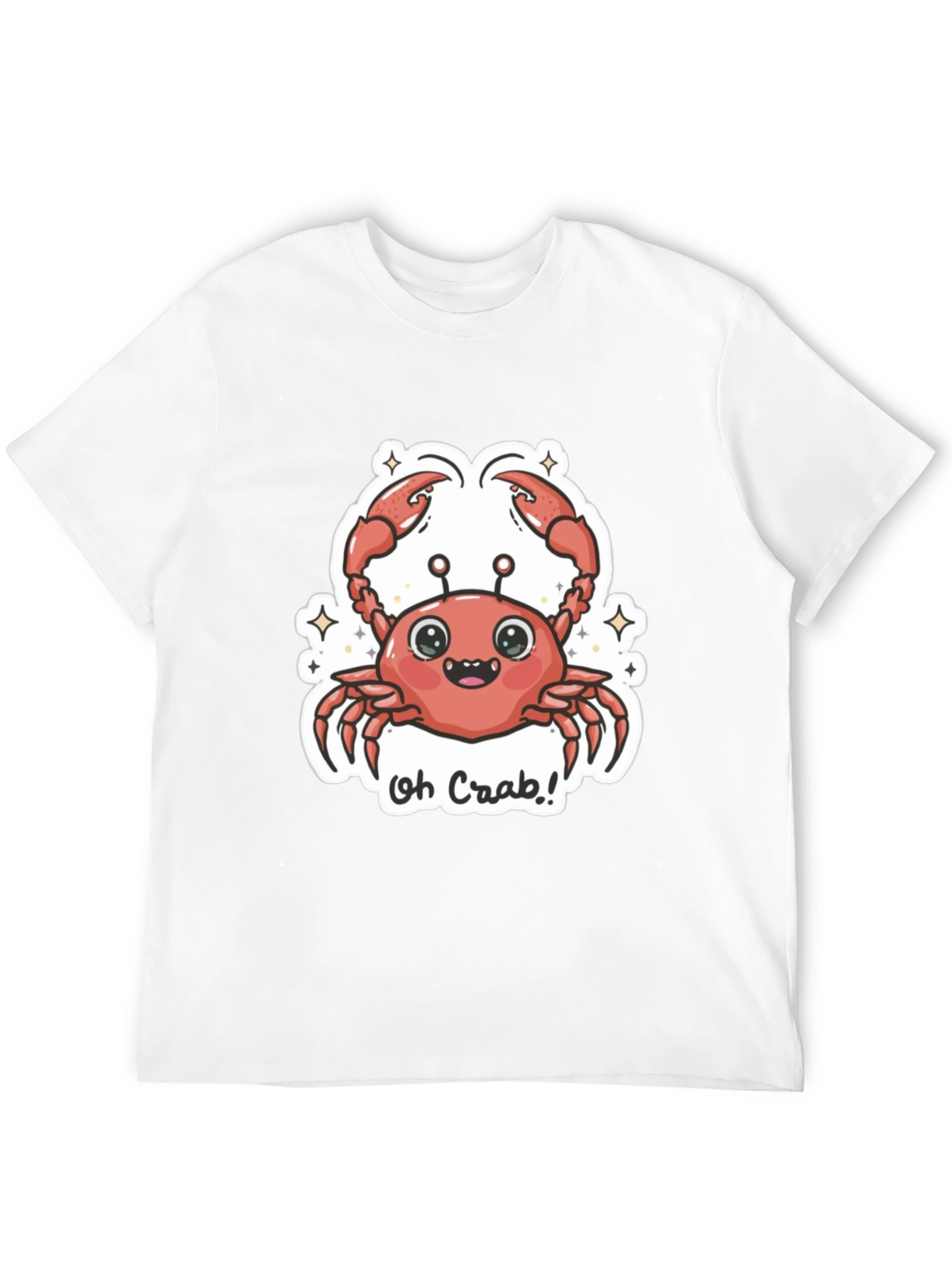 Oh Crab! Graphic Tee - Cute Cartoon Crab Design