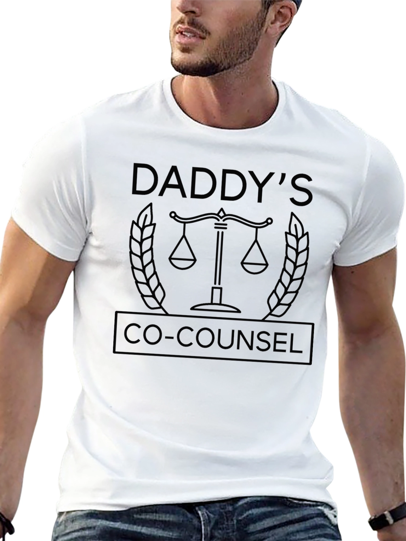 Daddys Co-Counsel T-Shirt - Law Father Humor