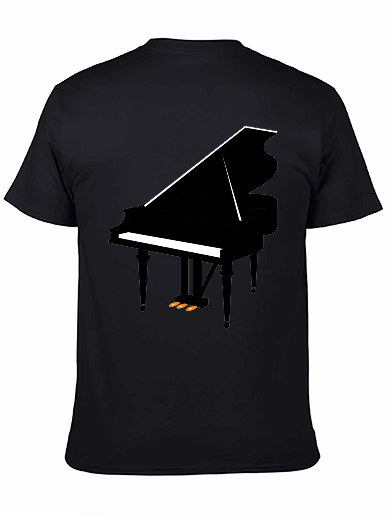 Piano Graphic Tee - Stylish Musician Shirt